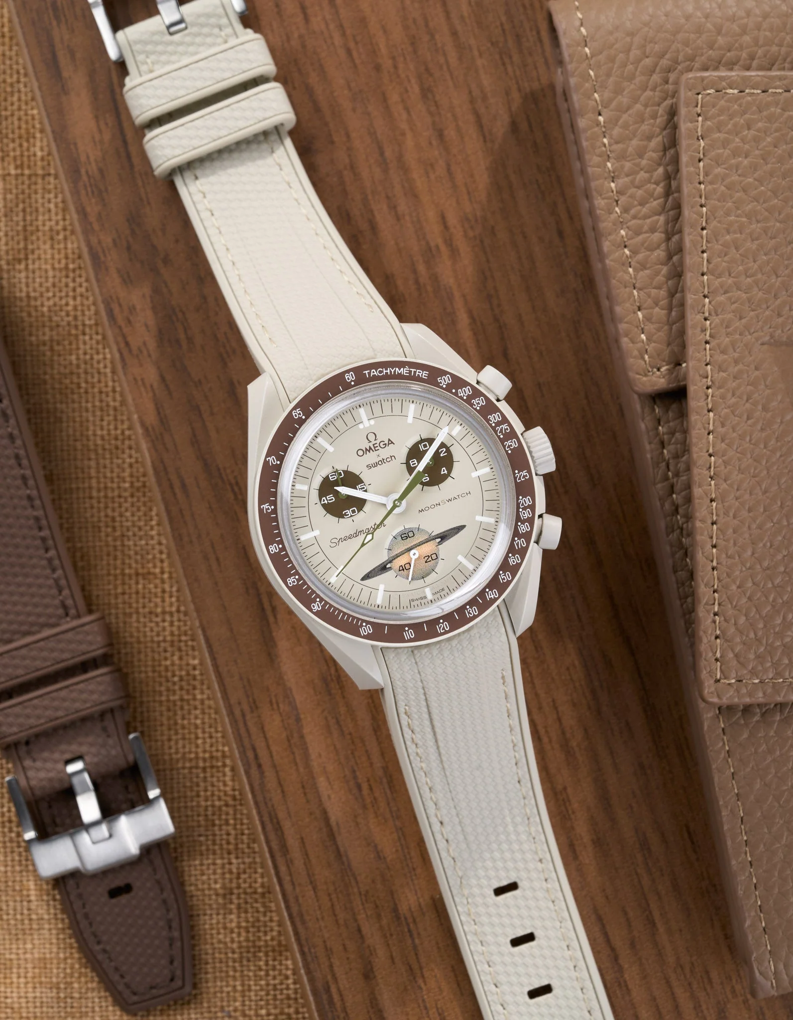 Curved Vertech Rubber Strap - Beige - Image 7