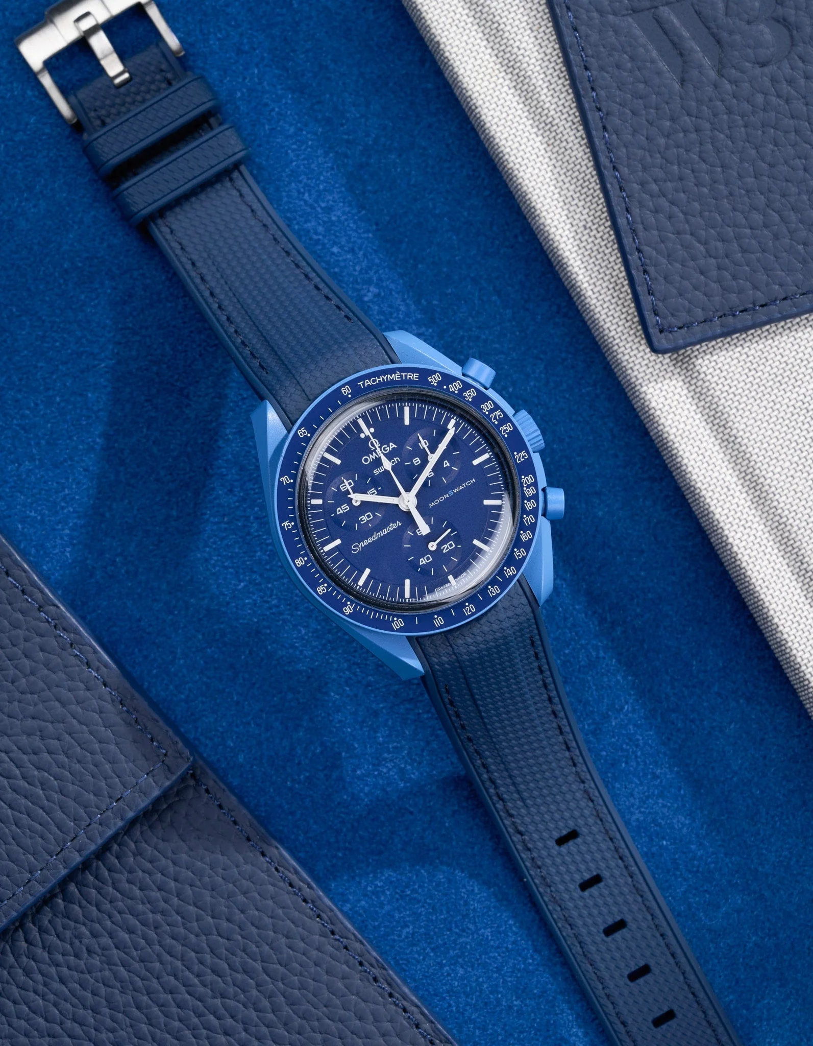 Curved Vertech Rubber Strap - Blue - Image 10