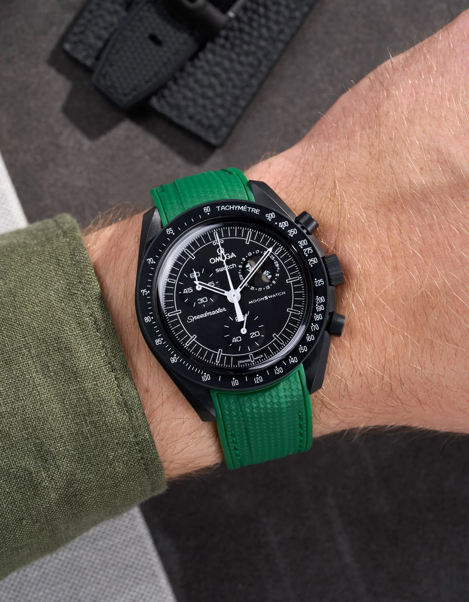 Curved Vertech Rubber Strap - Green - Image 5
