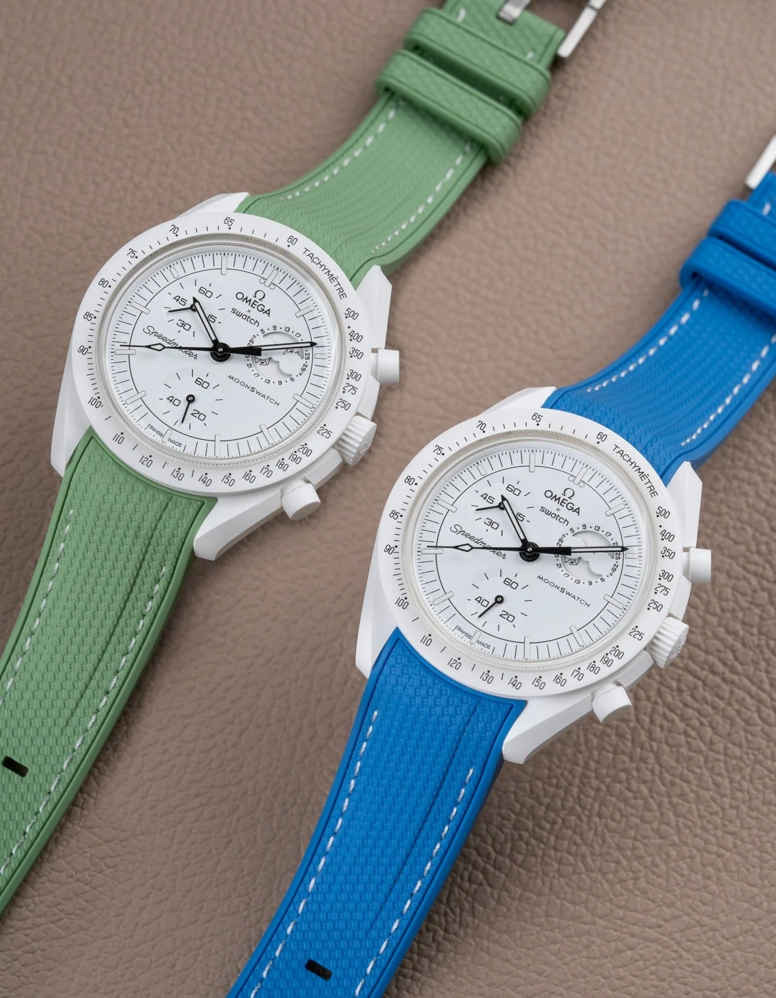 Curved Vertech Rubber Strap - Neptune Blue - Image 7