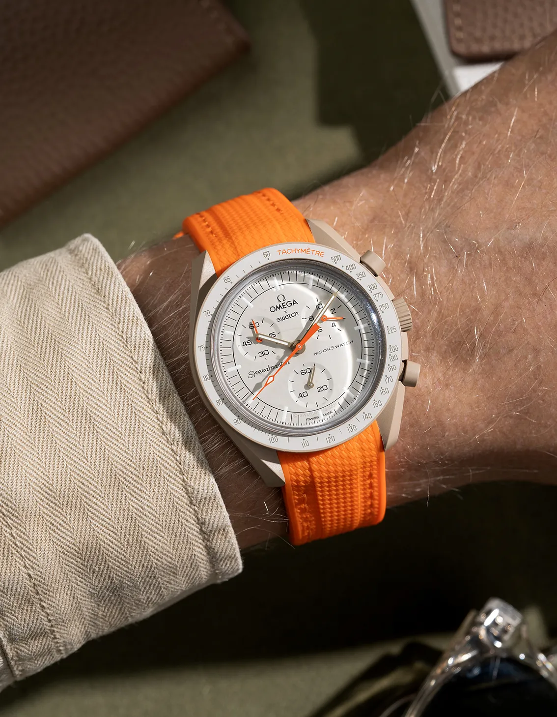 Curved Vertech Rubber Strap - Orange - Image 4