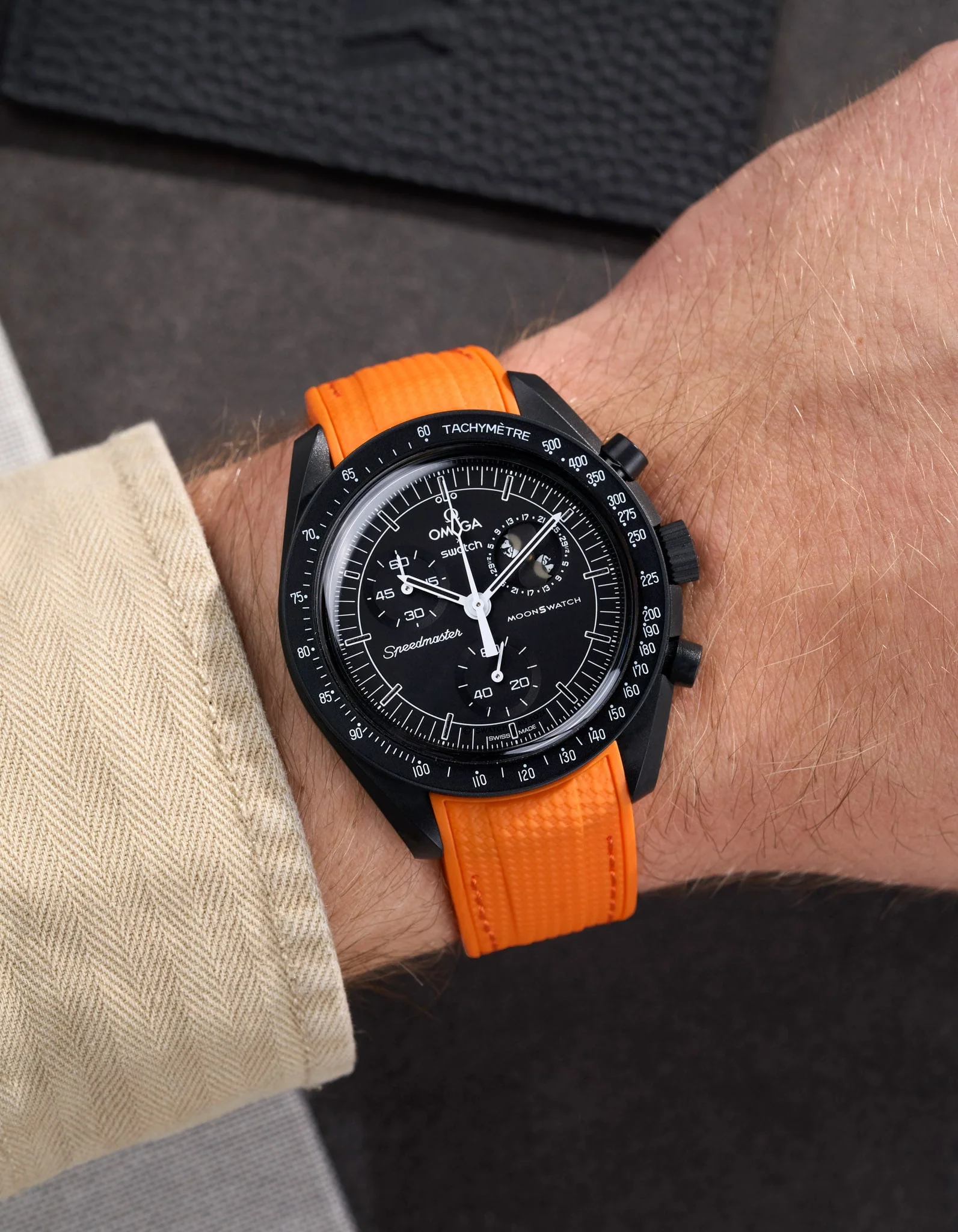 Curved Vertech Rubber Strap - Orange - Image 7