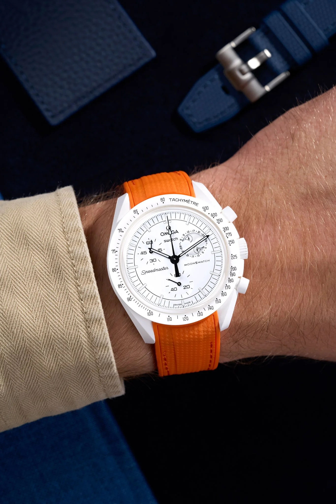 Curved Vertech Rubber Strap - Orange - Image 8