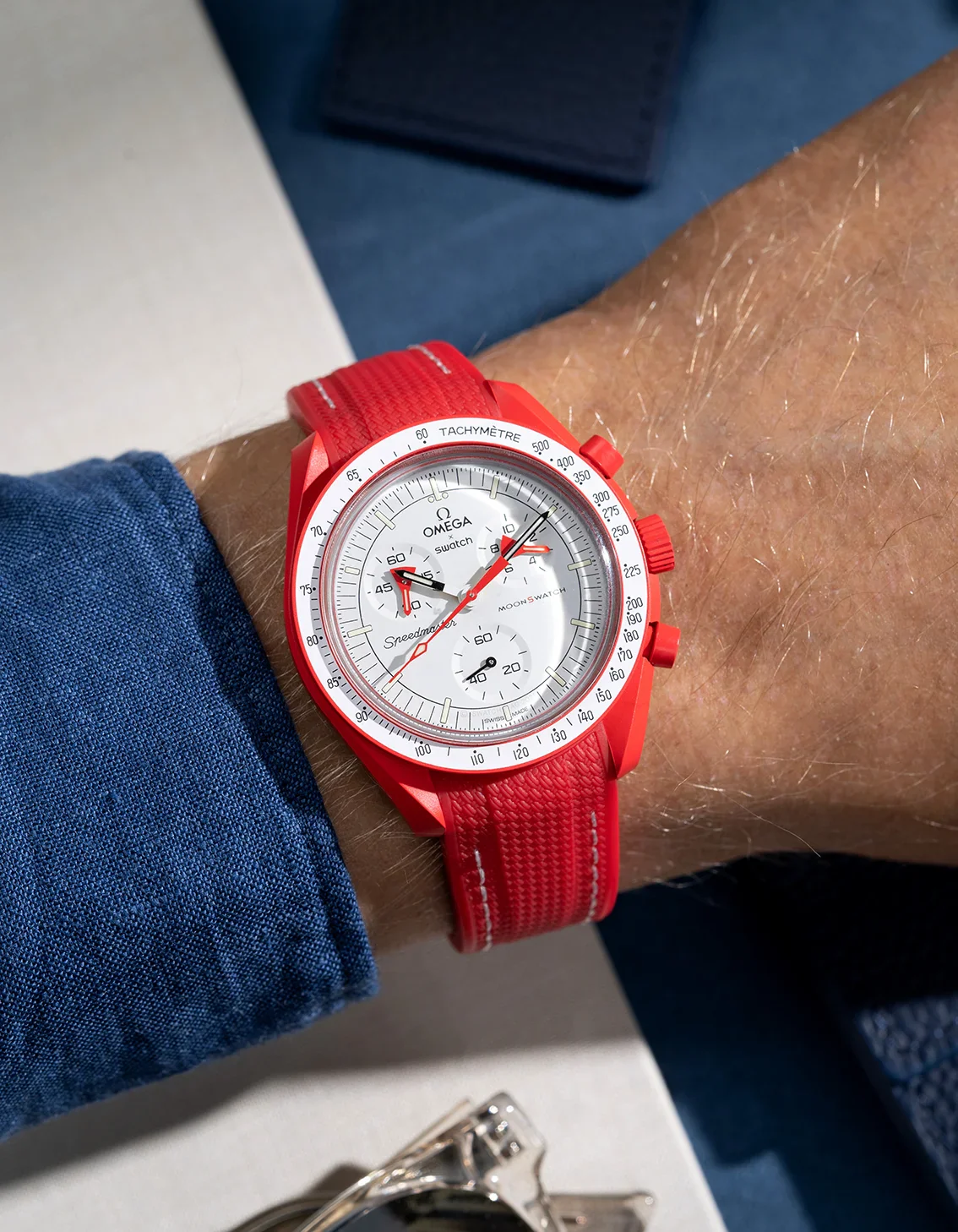 Curved Vertech Rubber Strap - Red - Image 4