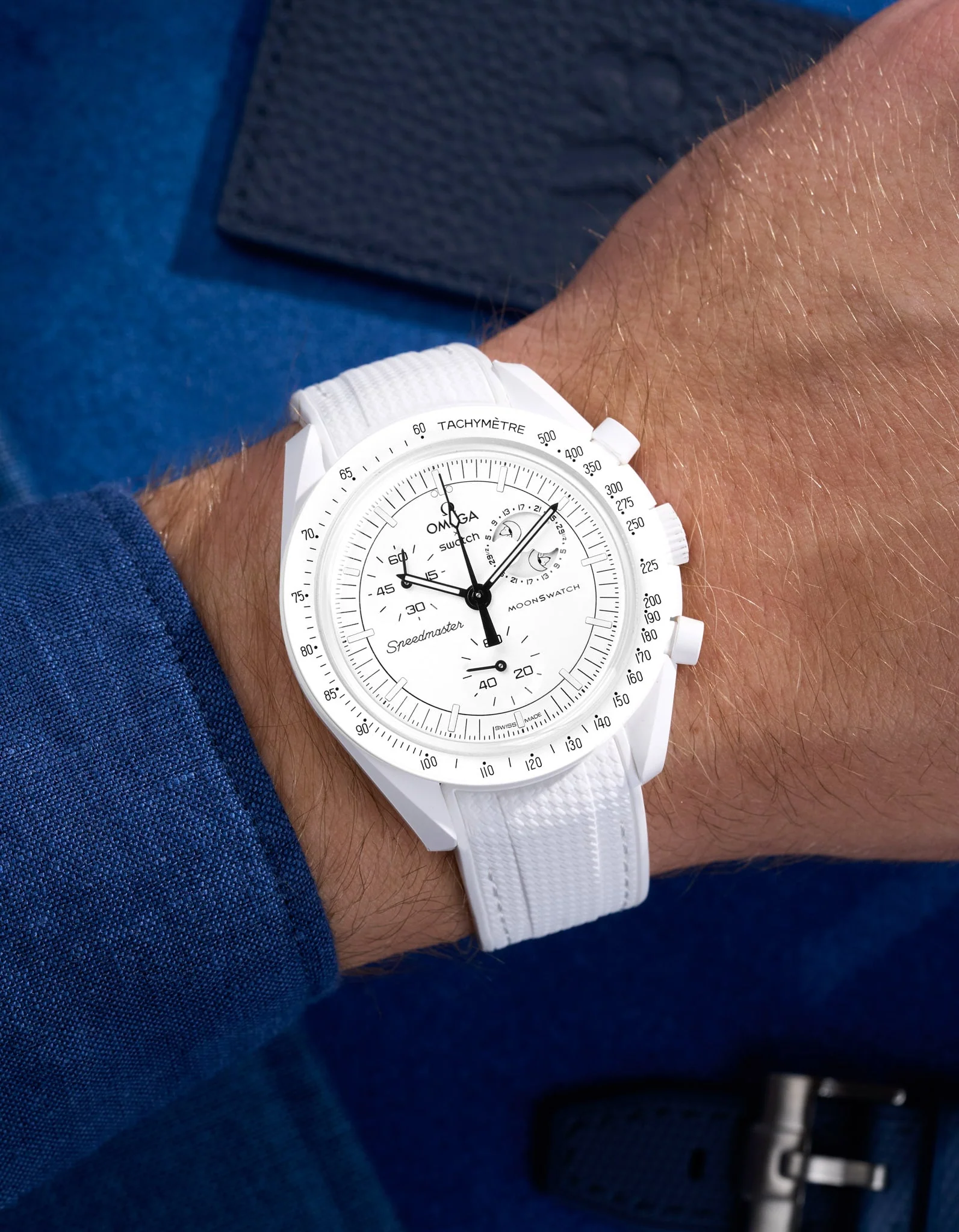 Curved Vertech Rubber Strap - White - Image 6