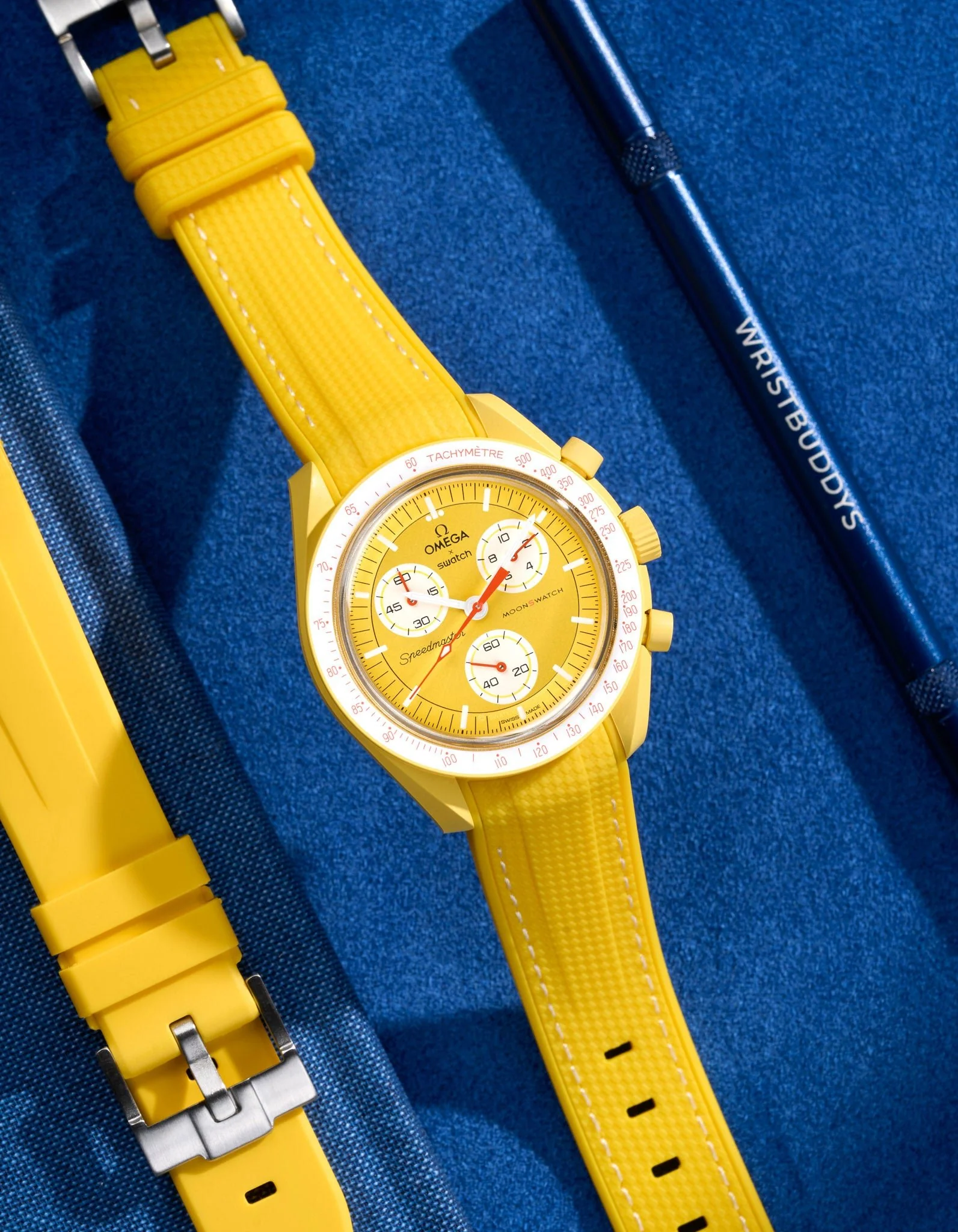 Curved Vertech Rubber Strap - Yellow - Image 5