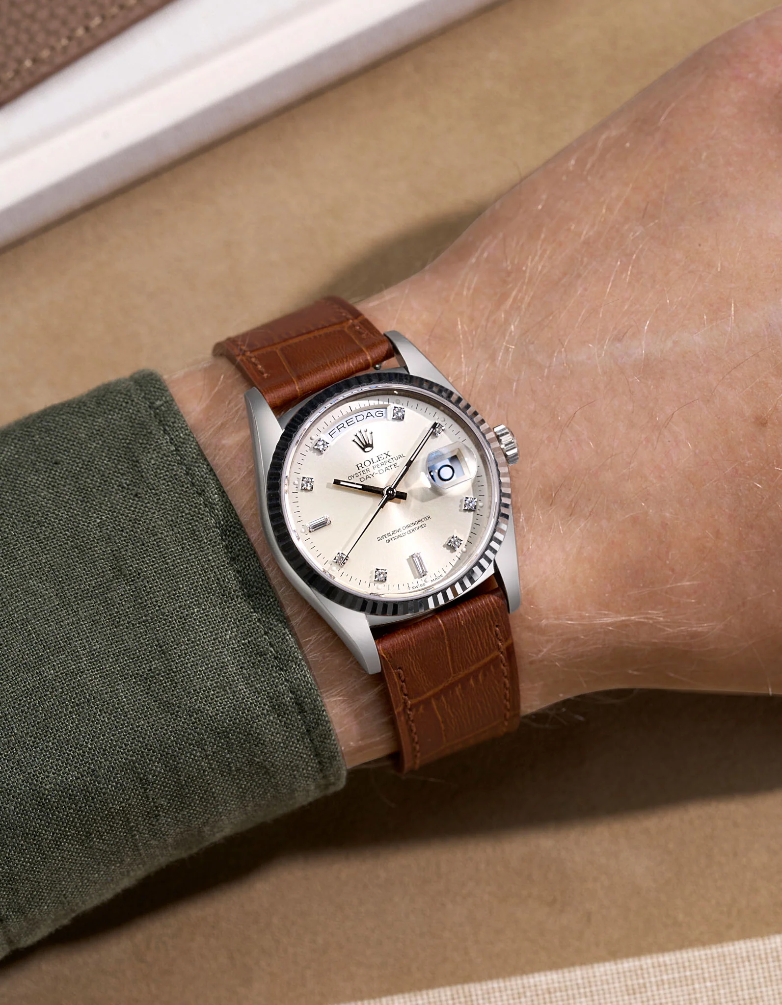Embossed Alligator Leather Strap 18mm-21mm - Image 11