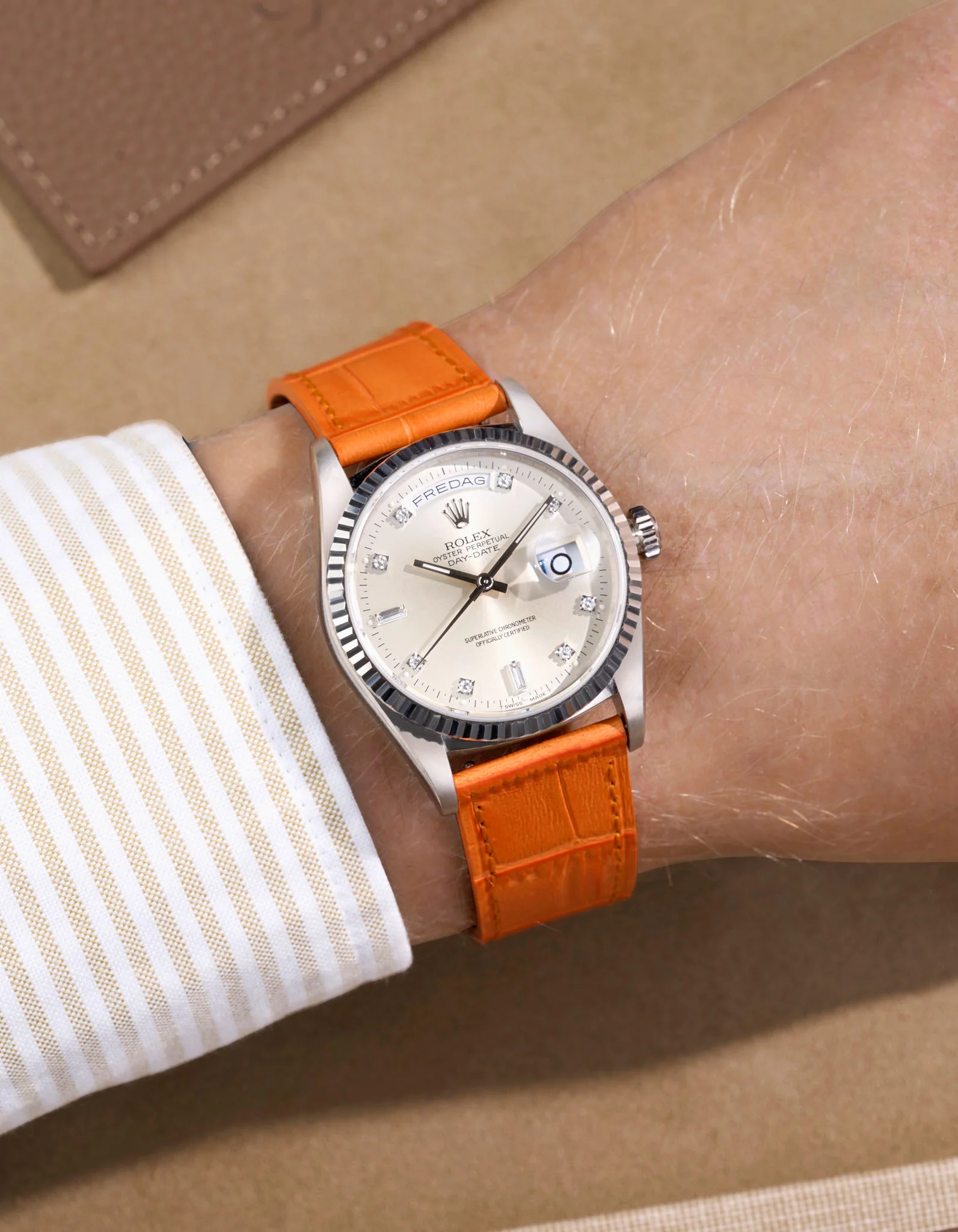 Embossed Alligator Leather Strap 18mm-21mm - Image 4