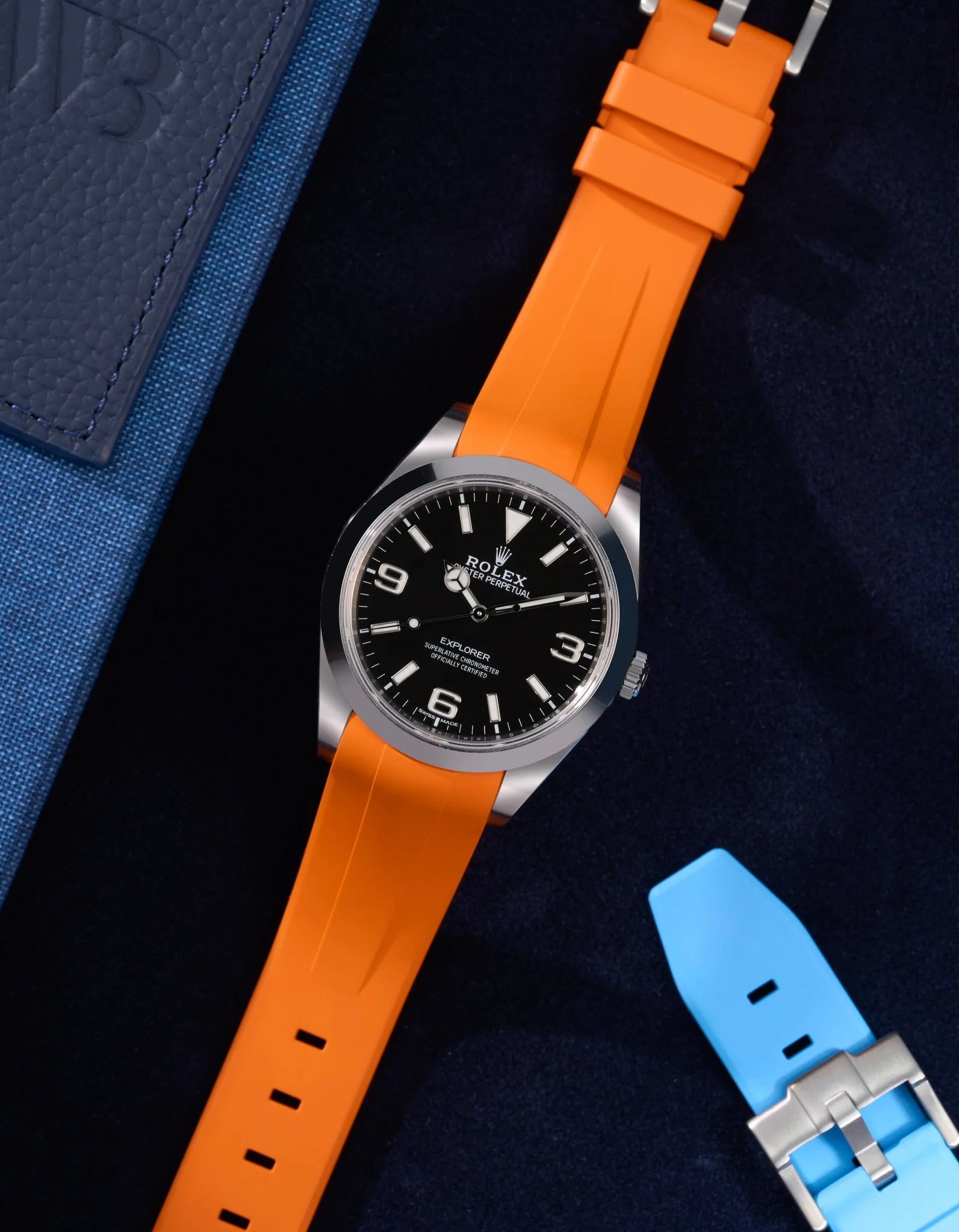 FKM Rubber Strap - 20mm Orange - Image 6