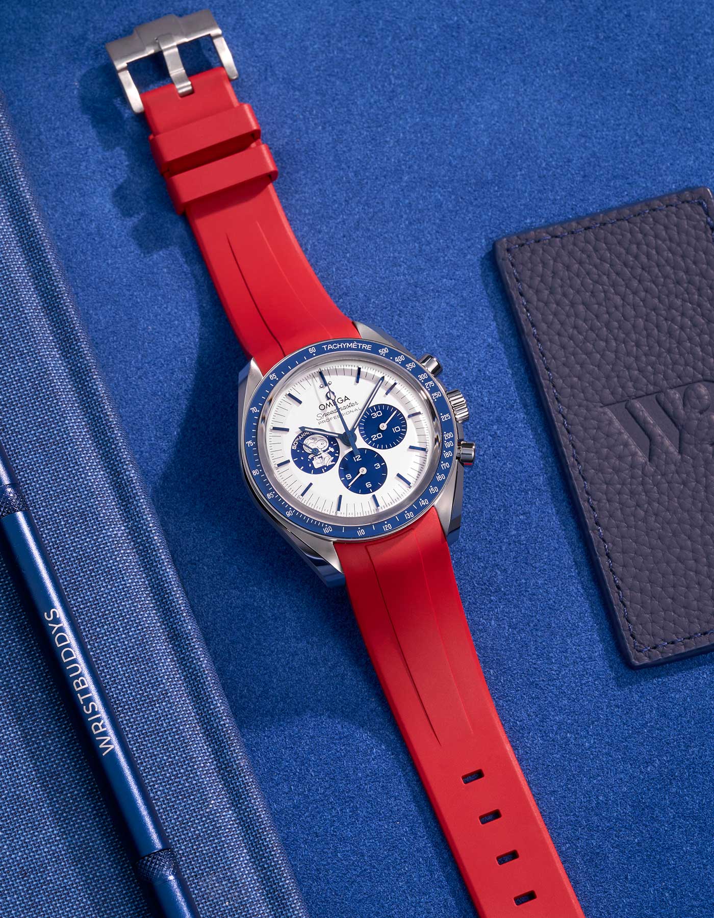 FKM Rubber Strap - 20mm Red - Image 3