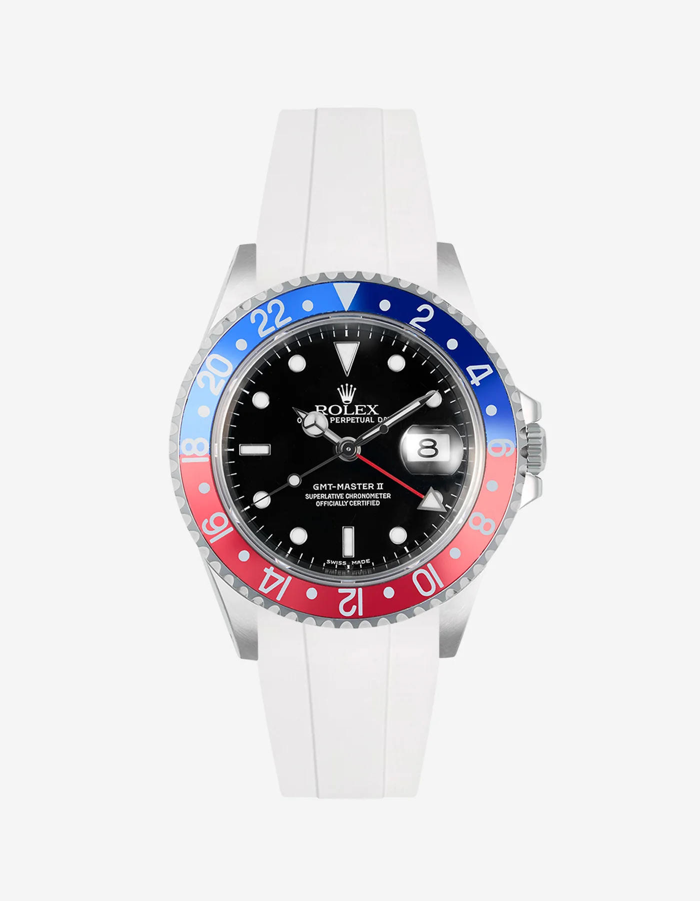 FKM Rubber Strap for Rolex GMT Master II 16710 Pepsi - Image 10