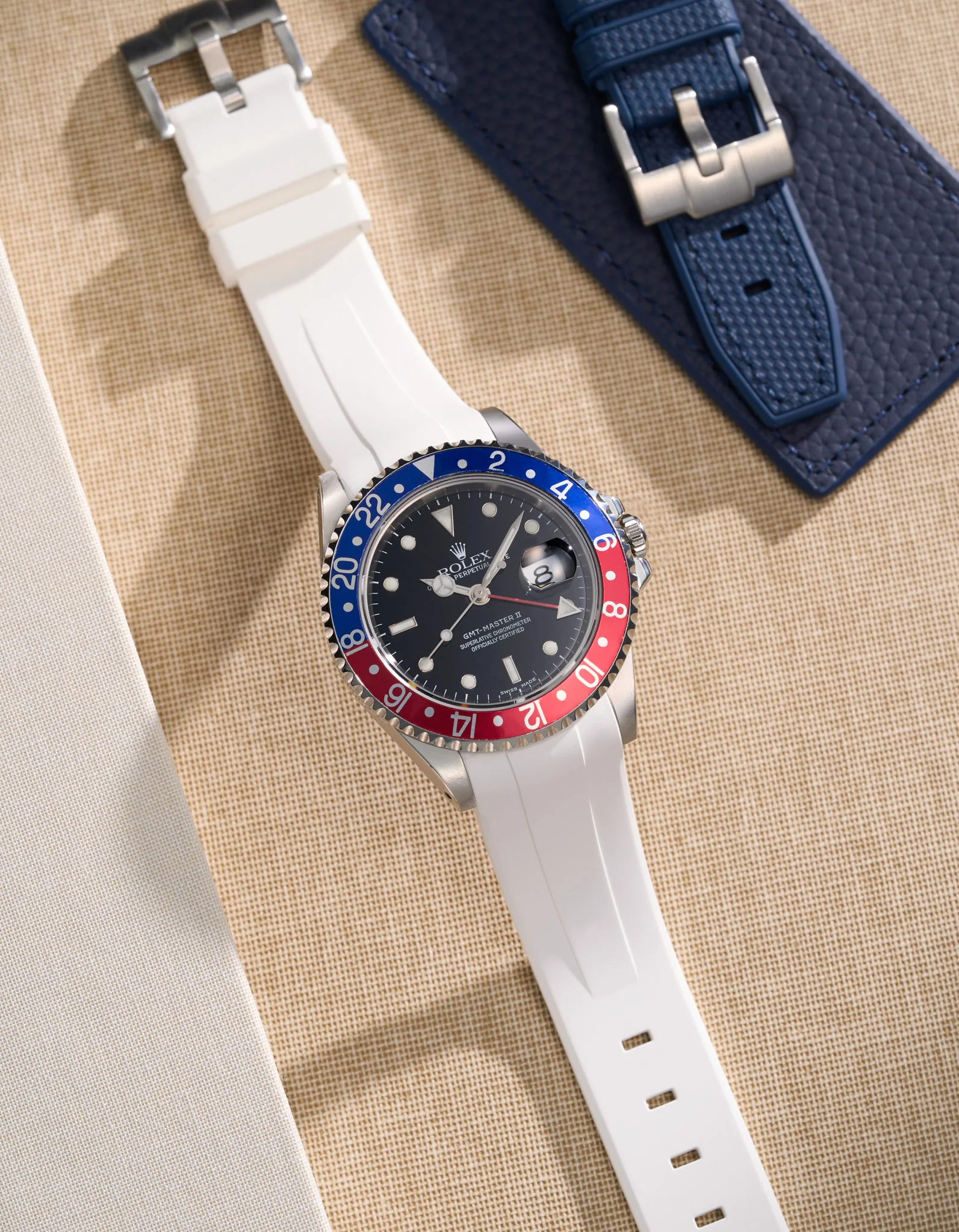 FKM Rubber Strap for Rolex GMT Master II 16710 Pepsi - Image 12