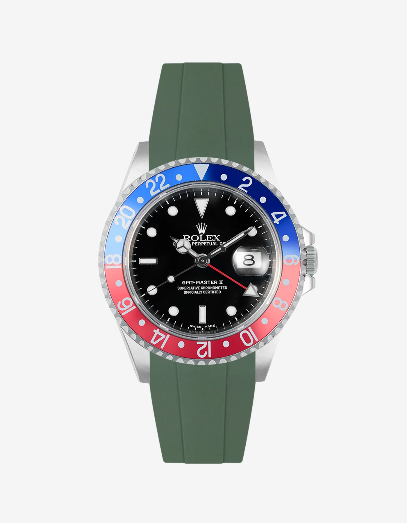 FKM Rubber Strap for Rolex GMT Master II 16710 Pepsi - Image 14