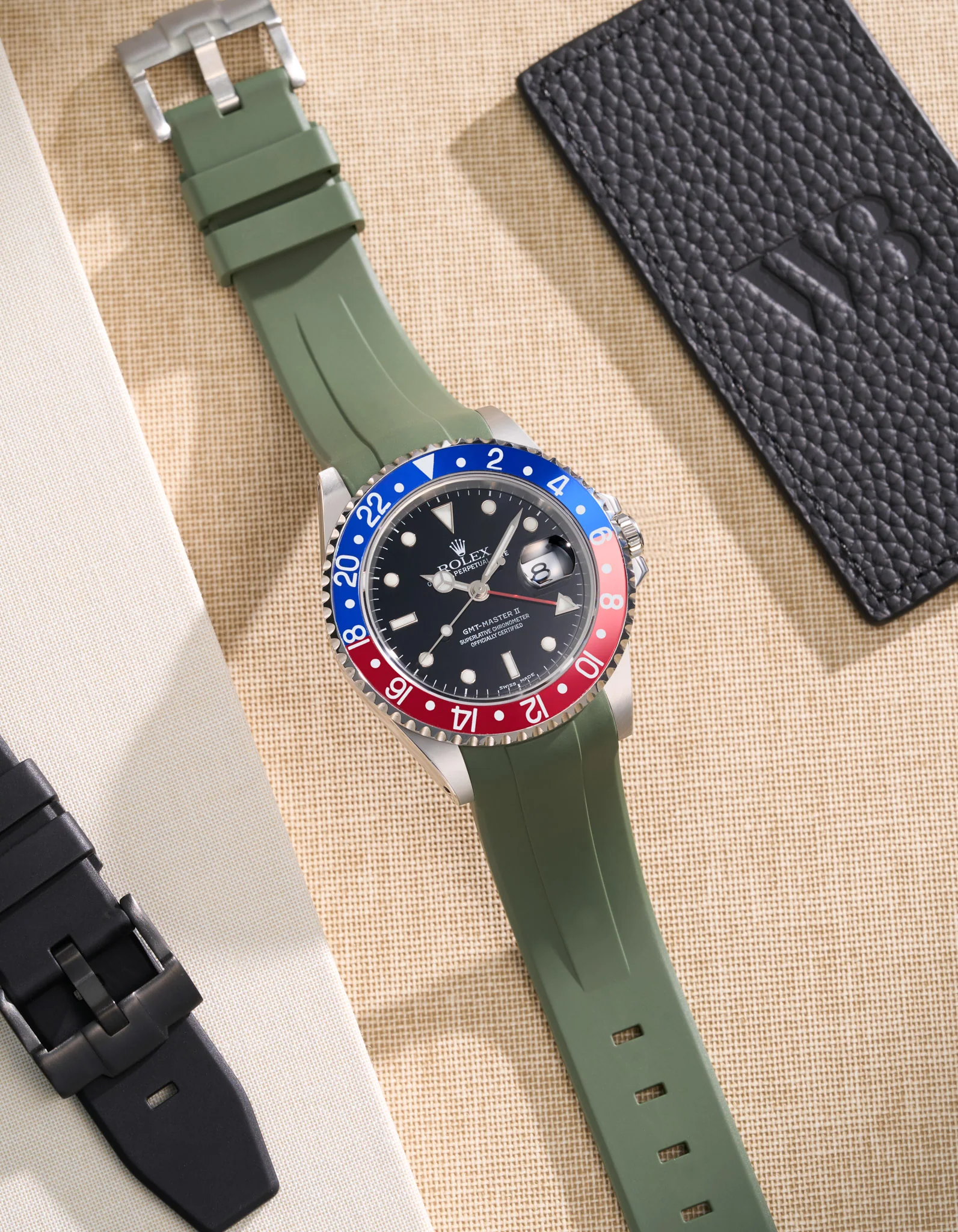 FKM Rubber Strap for Rolex GMT Master II 16710 Pepsi - Image 15