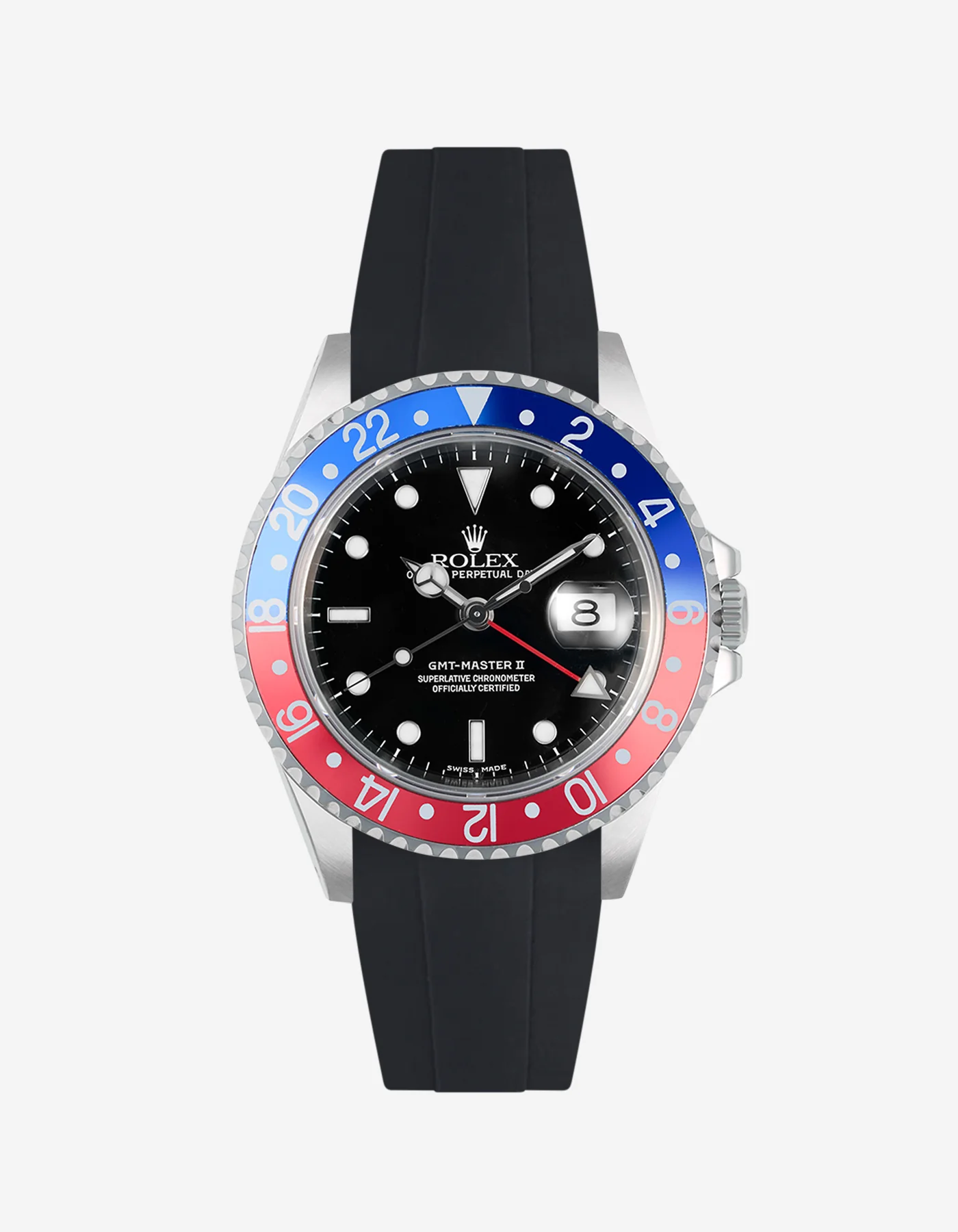 FKM Rubber Strap for Rolex GMT Master II 16710 Pepsi - Image 6