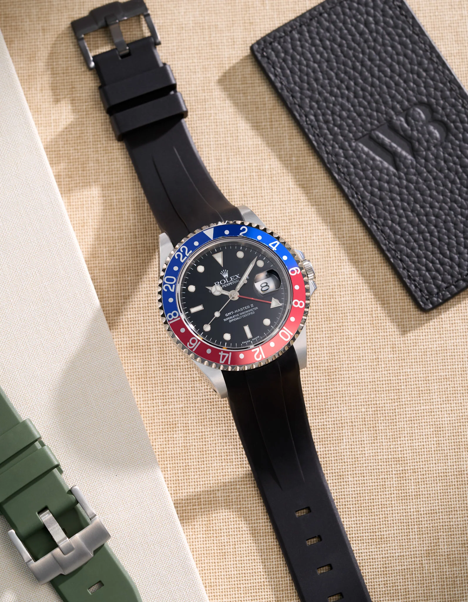 FKM Rubber Strap for Rolex GMT Master II 16710 Pepsi - Image 8