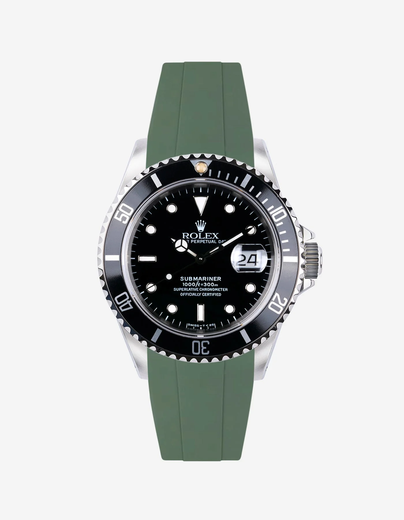 FKM Rubber Strap for Rolex Submariner 16610 - Image 10