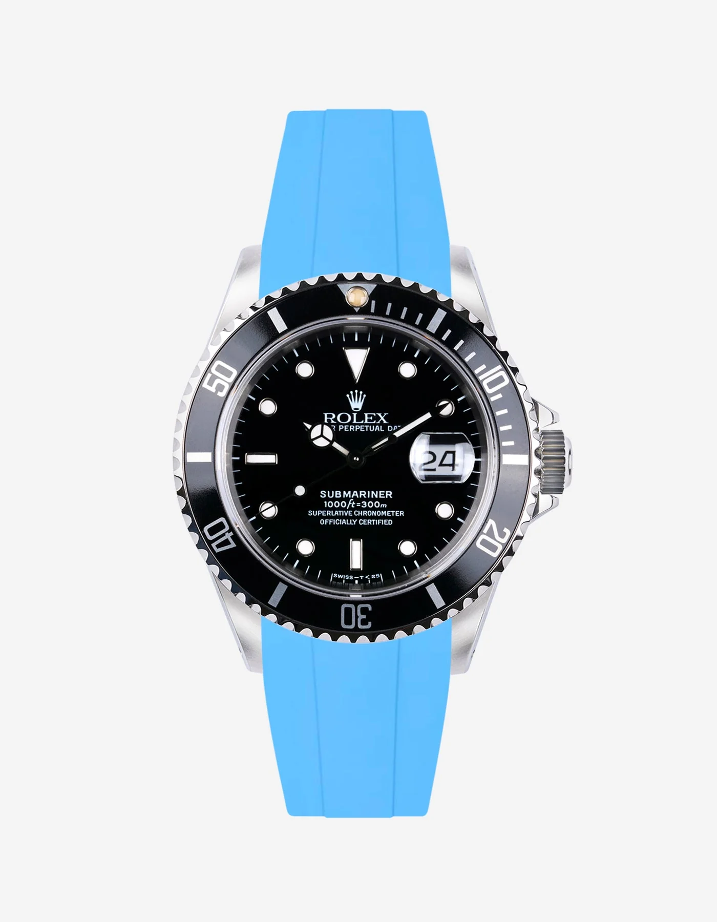 FKM Rubber Strap for Rolex Submariner 16610 - Image 18