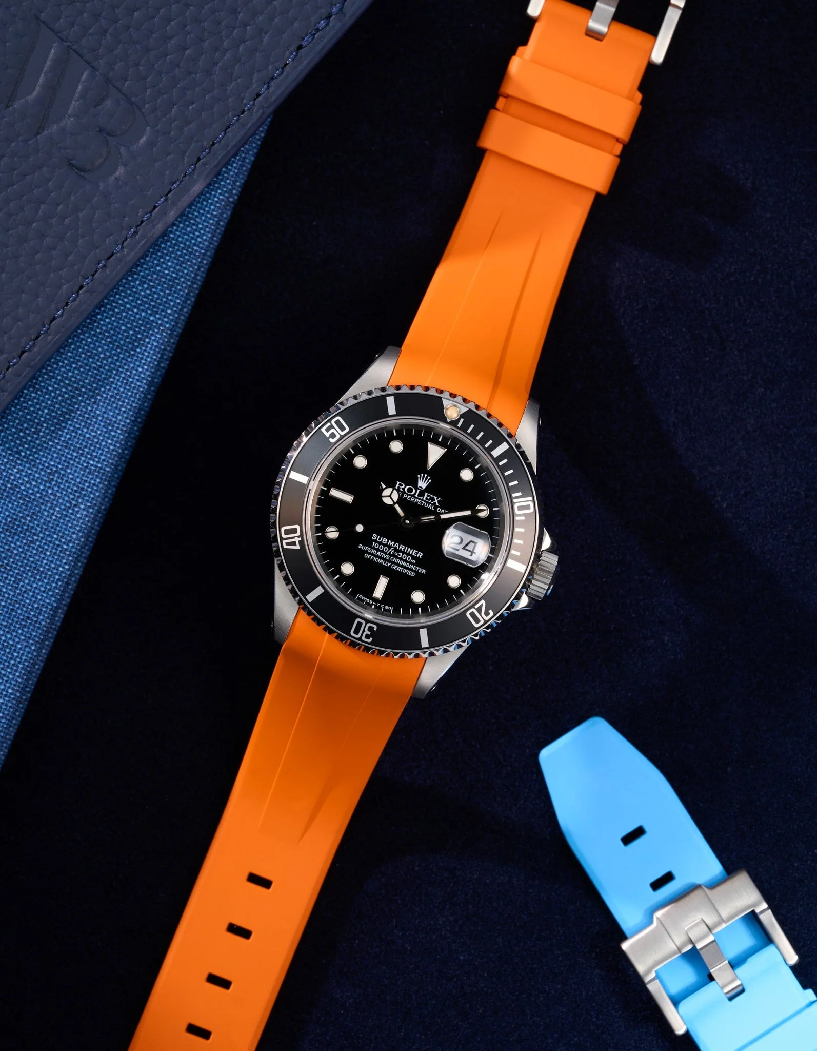 FKM Rubber Strap for Rolex Submariner 16610 - Image 23