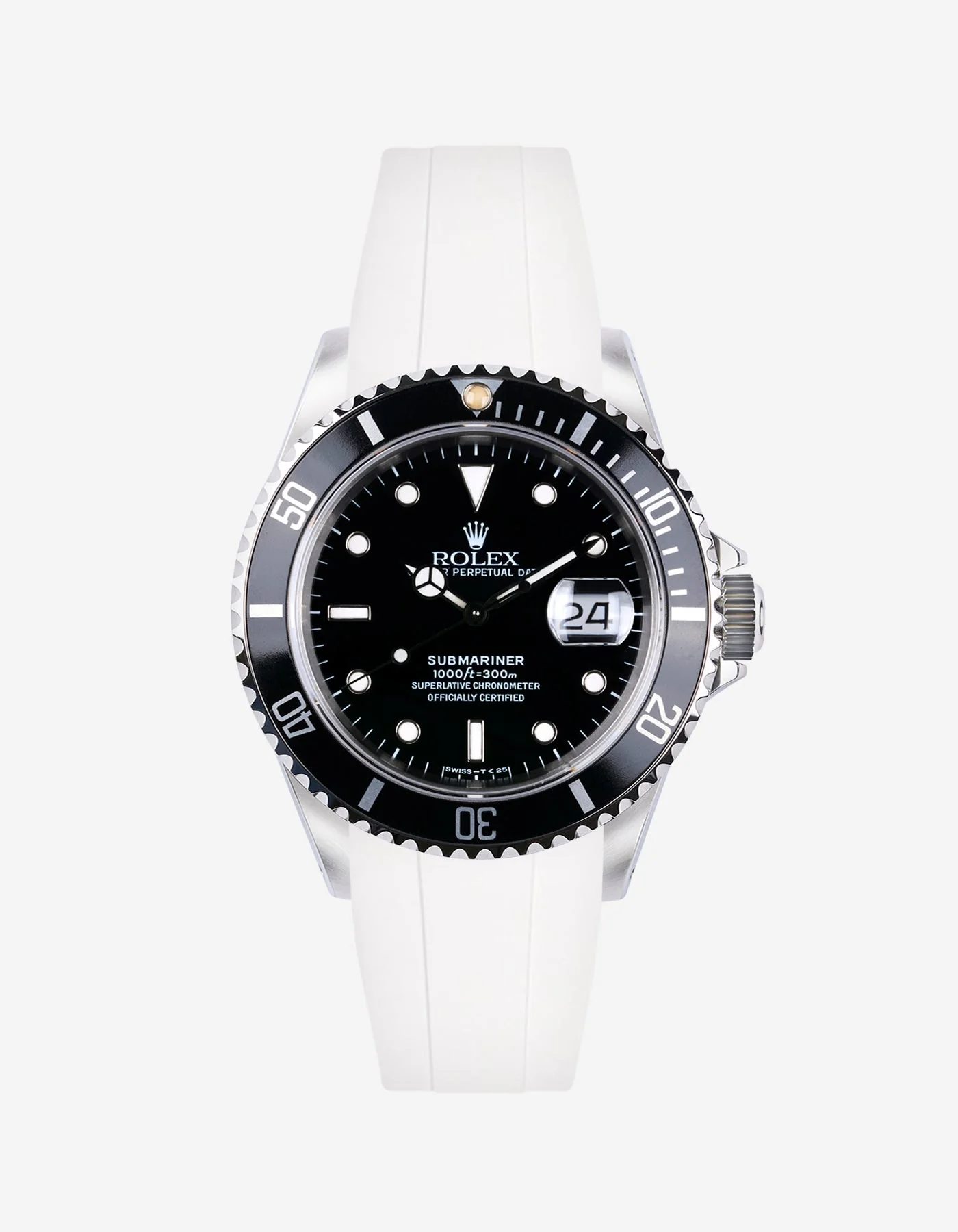 FKM Rubber Strap for Rolex Submariner 16610 - Image 6