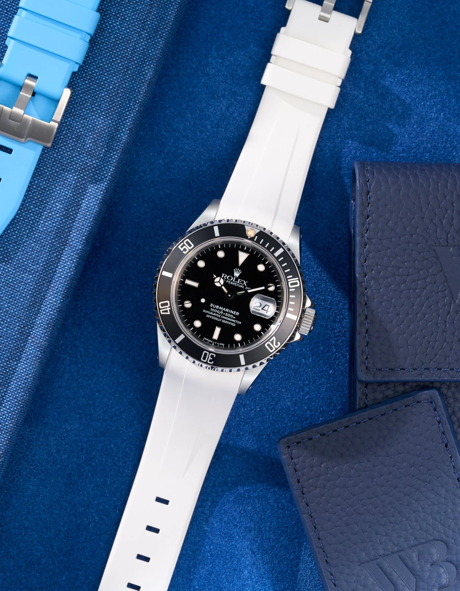 FKM Rubber Strap for Rolex Submariner 16610 - Image 8