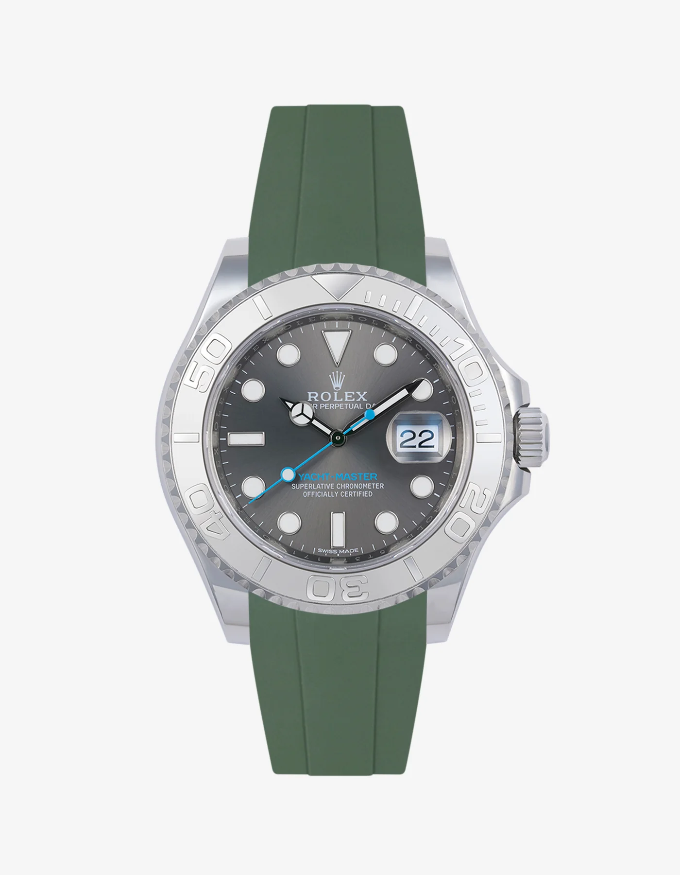 FKM Rubber Strap for Rolex Yacht-Master 116622 & 126622 - Image 14