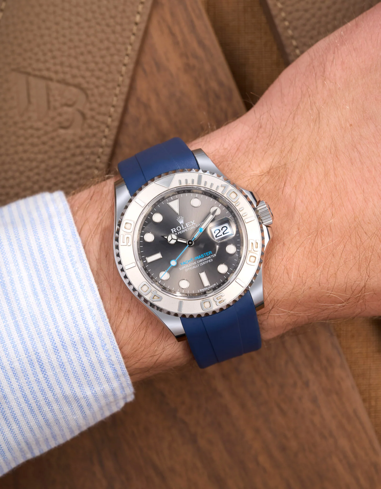 FKM Rubber Strap for Rolex Yacht-Master 116622 & 126622 - Image 19
