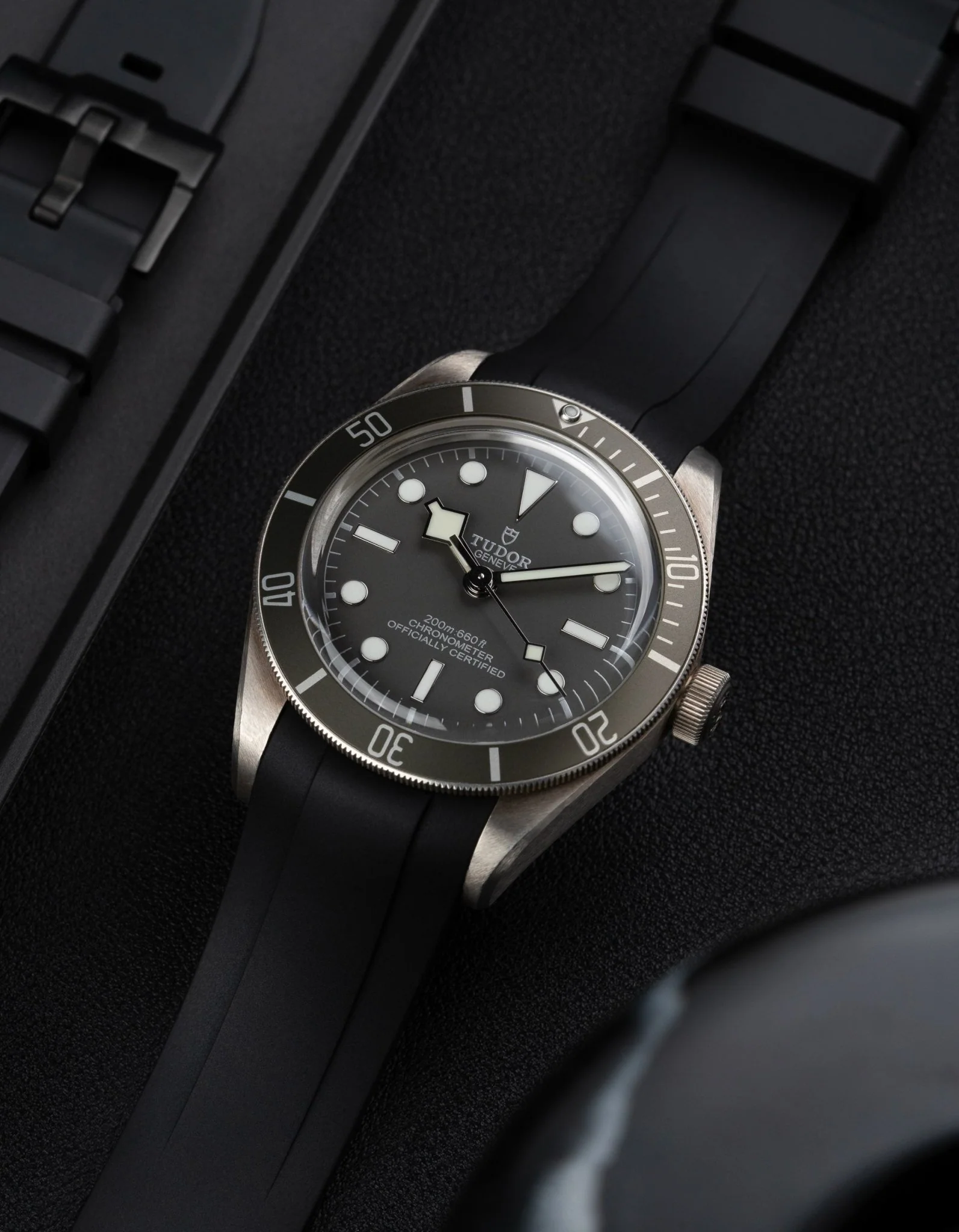 FKM Rubber Strap for Tudor BB58 - Black - Image 6