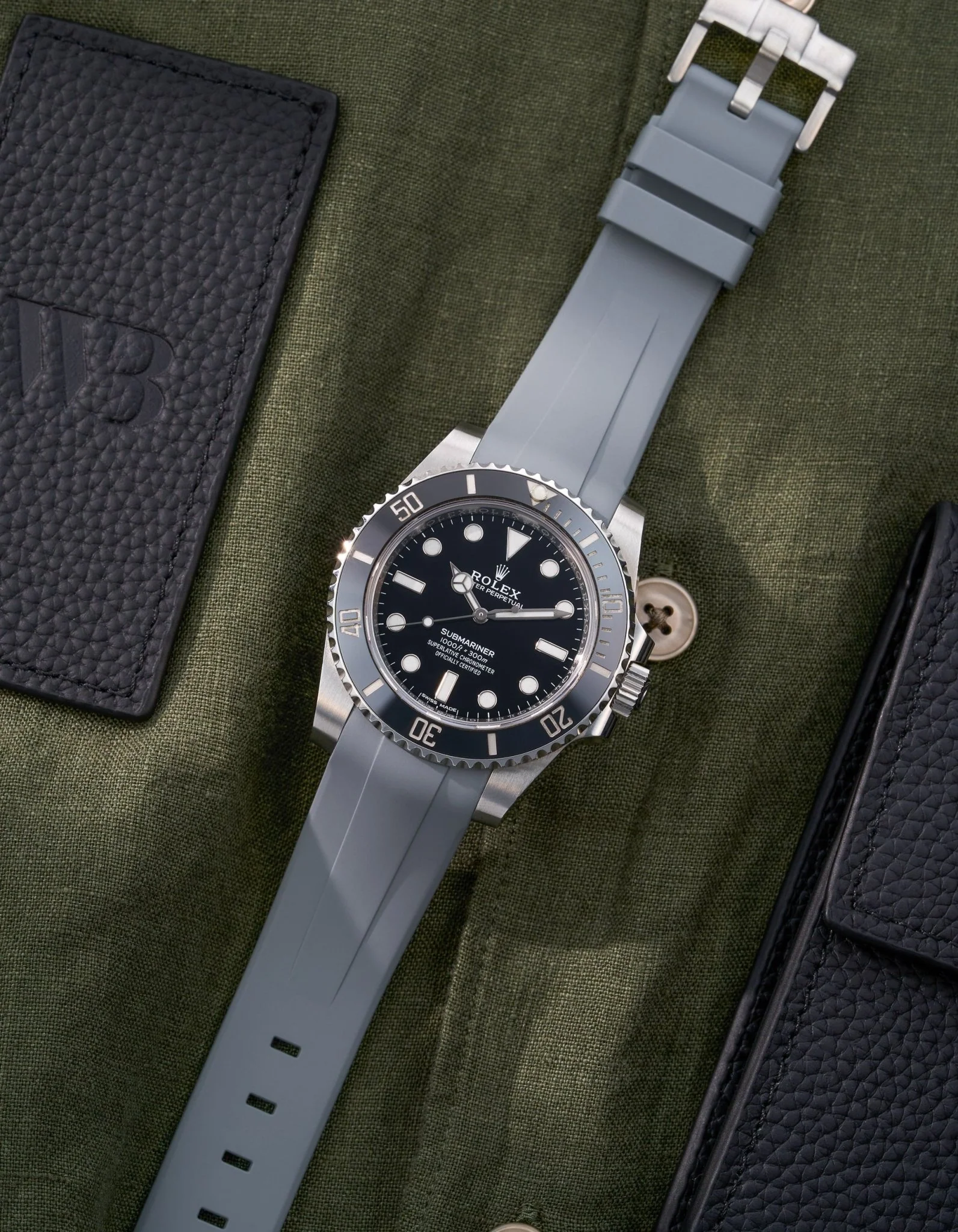 FKM Rubber Strap - 20mm Grey - Image 3