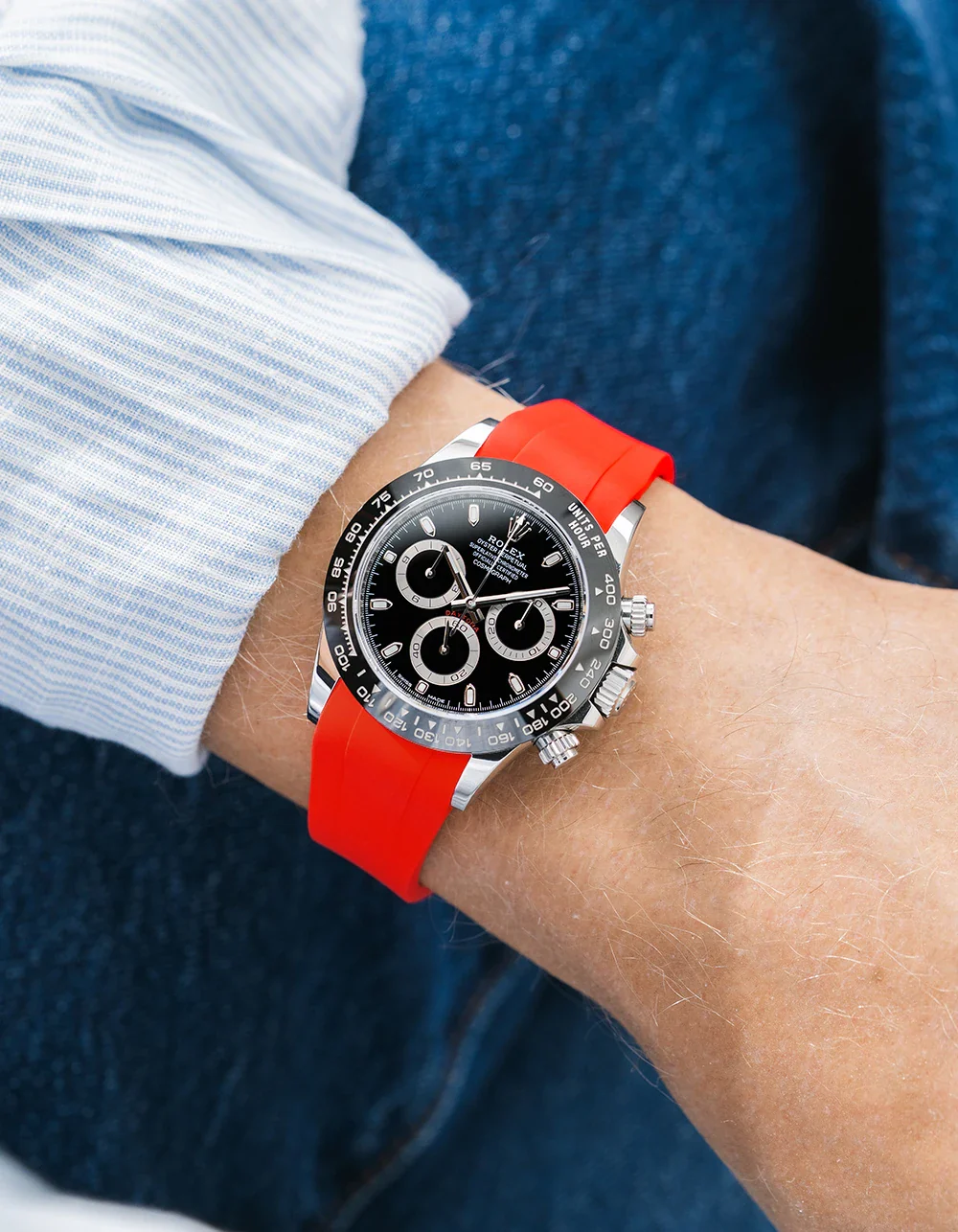 FKM Rubber Strap Integrated for Original Clasp - Rolex Daytona 116500 - Image 14