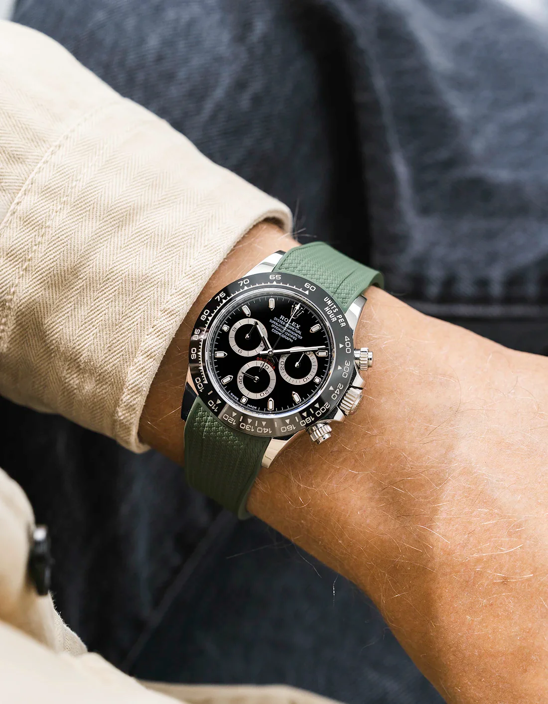 FKM Rubber Strap Integrated for Original Clasp - Rolex Daytona 116500 - Image 21