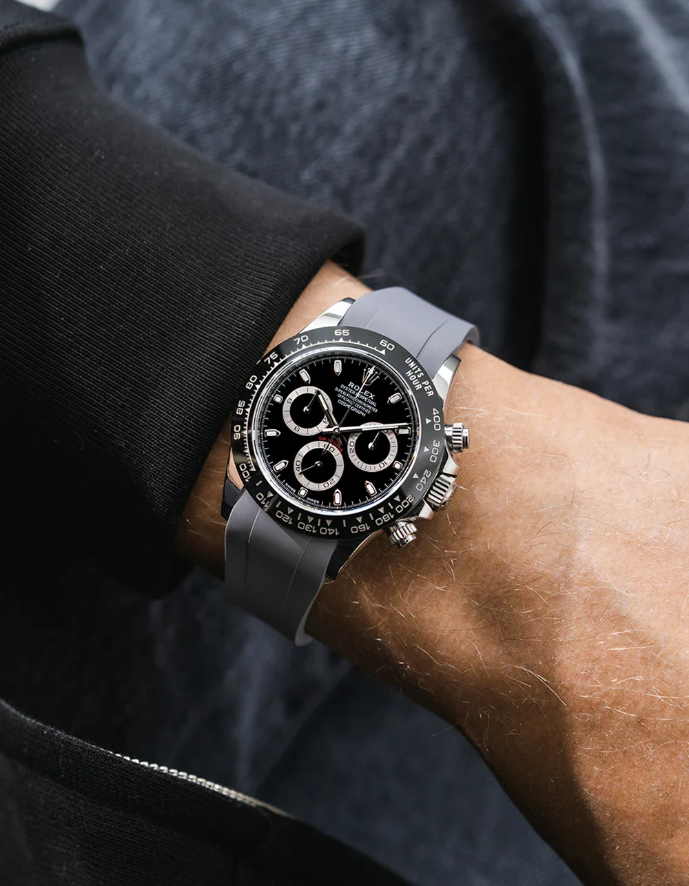 FKM Rubber Strap Integrated for Original Clasp - Rolex Daytona 116500 - Image 8
