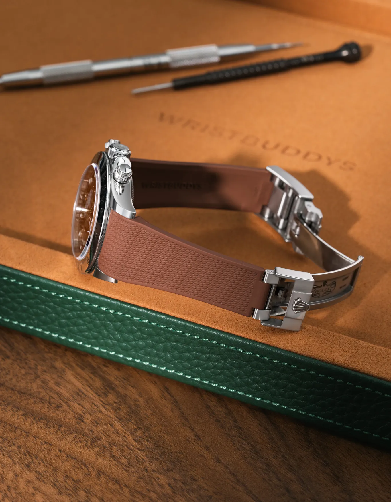 FKM Rubber Strap Integrated for Original Clasp - Rolex Daytona 116520 - Image 35