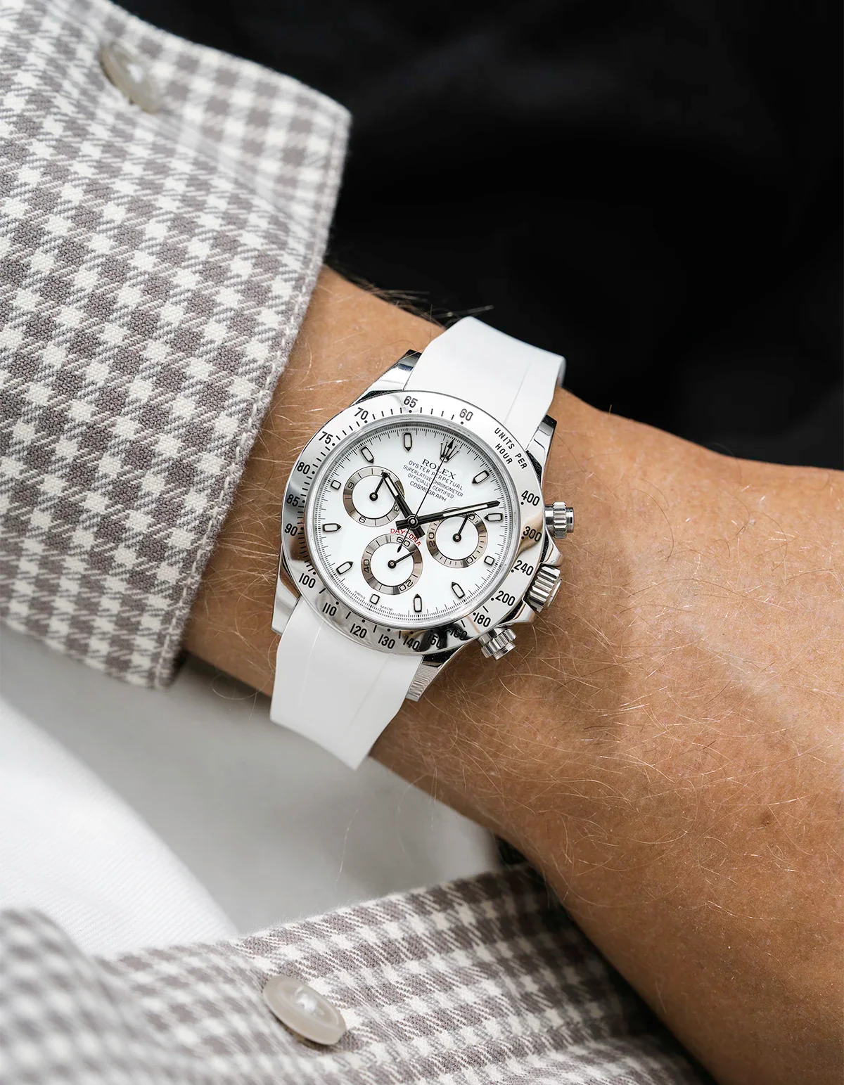 FKM Rubber Strap Integrated for Original Clasp - Rolex Daytona 16520 - Image 11