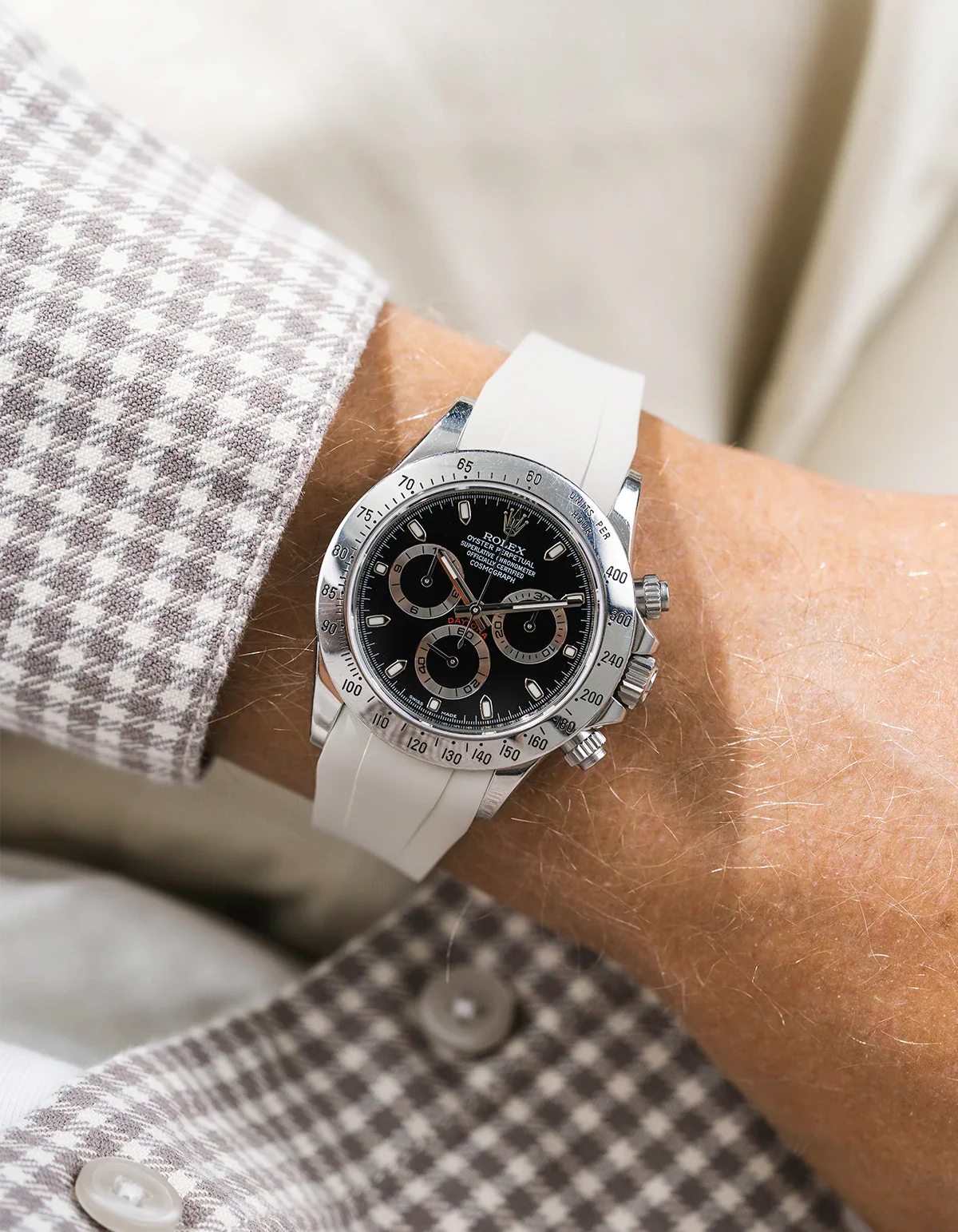 FKM Rubber Strap Integrated for Original Clasp - Rolex Daytona 16520 - Image 14