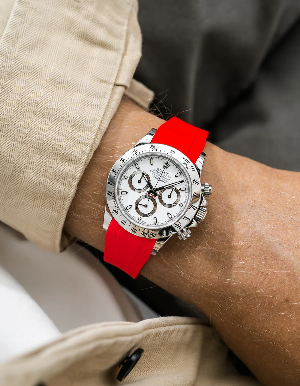 FKM Rubber Strap Integrated for Original Clasp - Rolex Daytona 16520 - Image 16