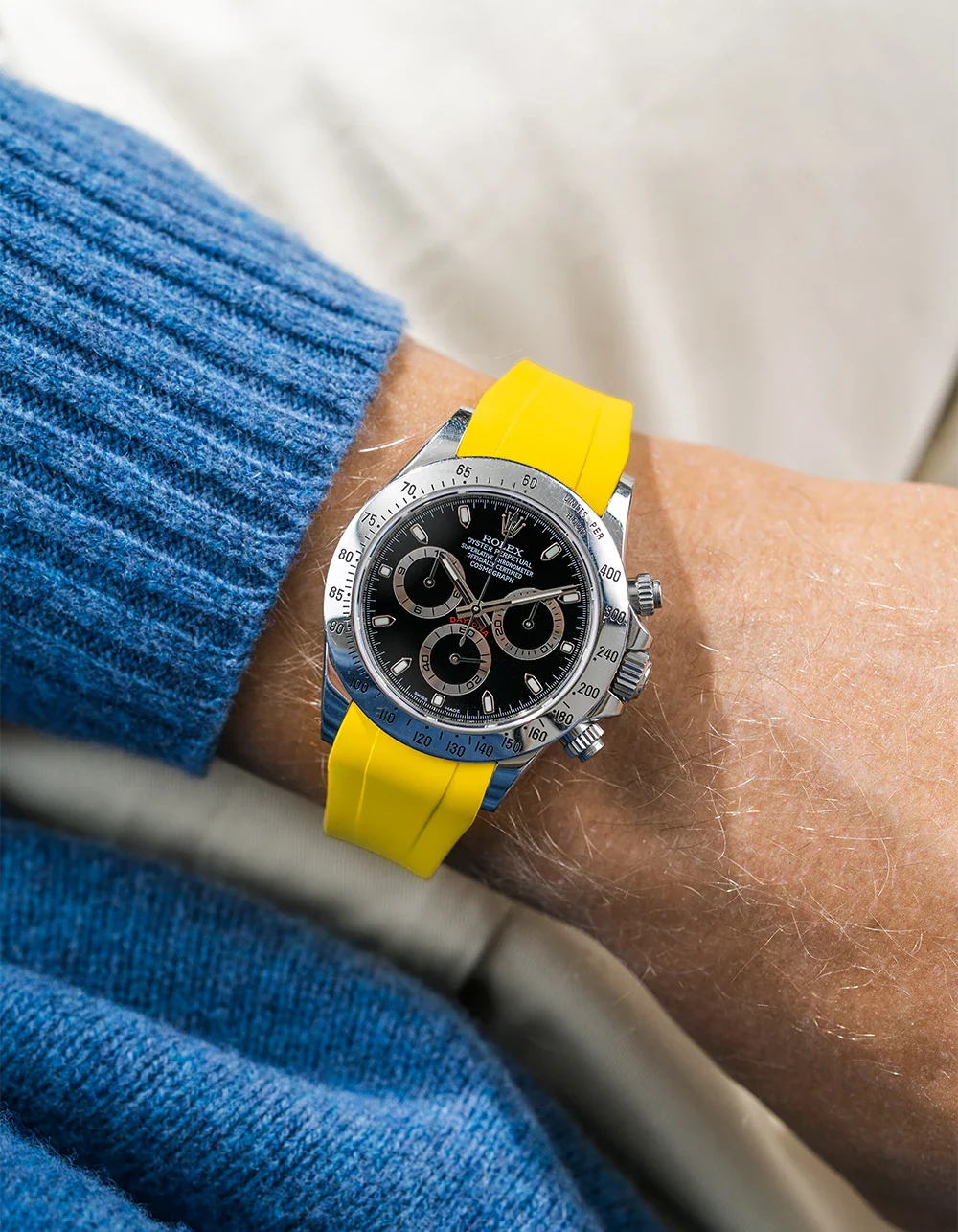 FKM Rubber Strap Integrated for Original Clasp - Rolex Daytona 16520 - Image 18