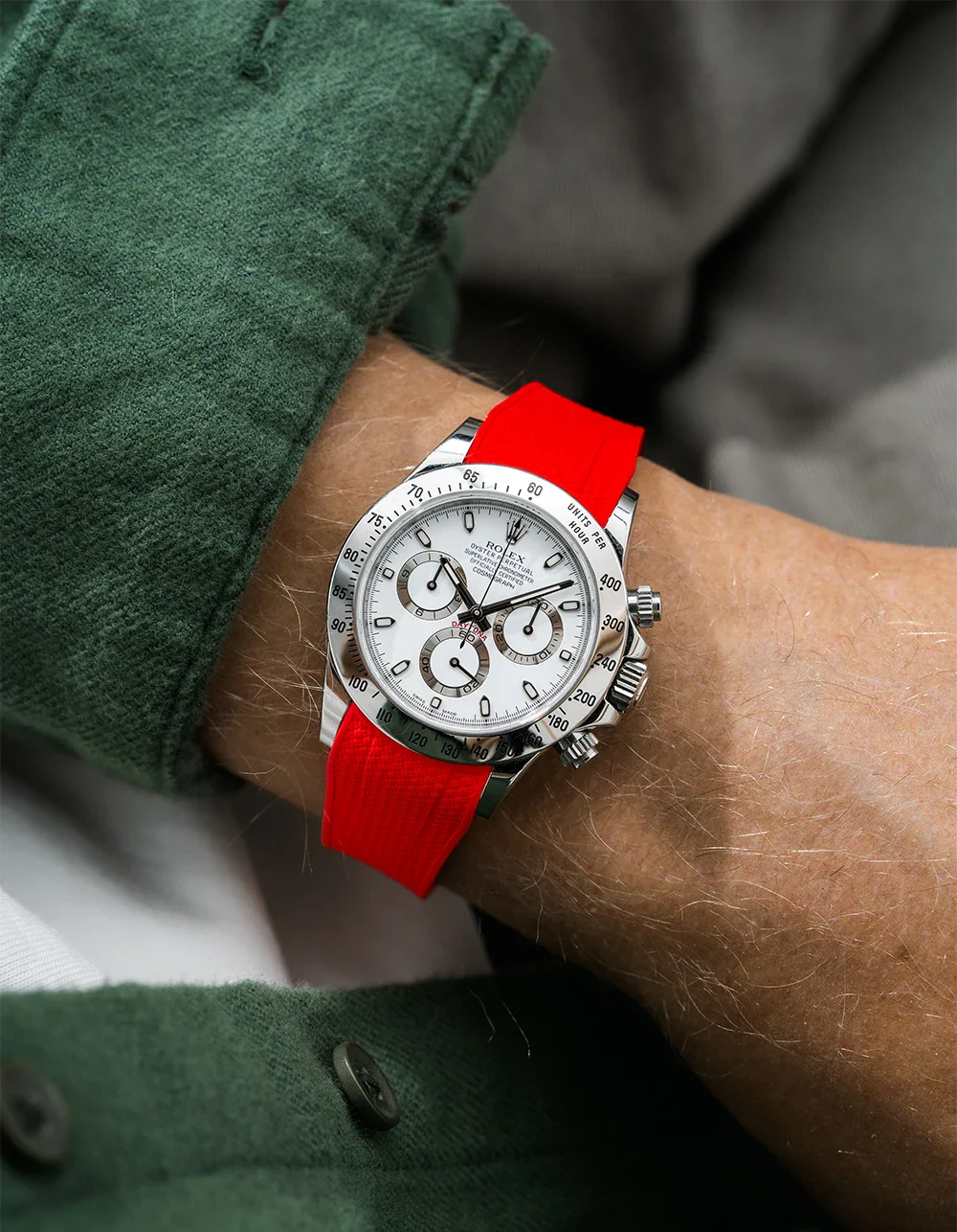 FKM Rubber Strap Integrated for Original Clasp - Rolex Daytona 16520 - Image 25