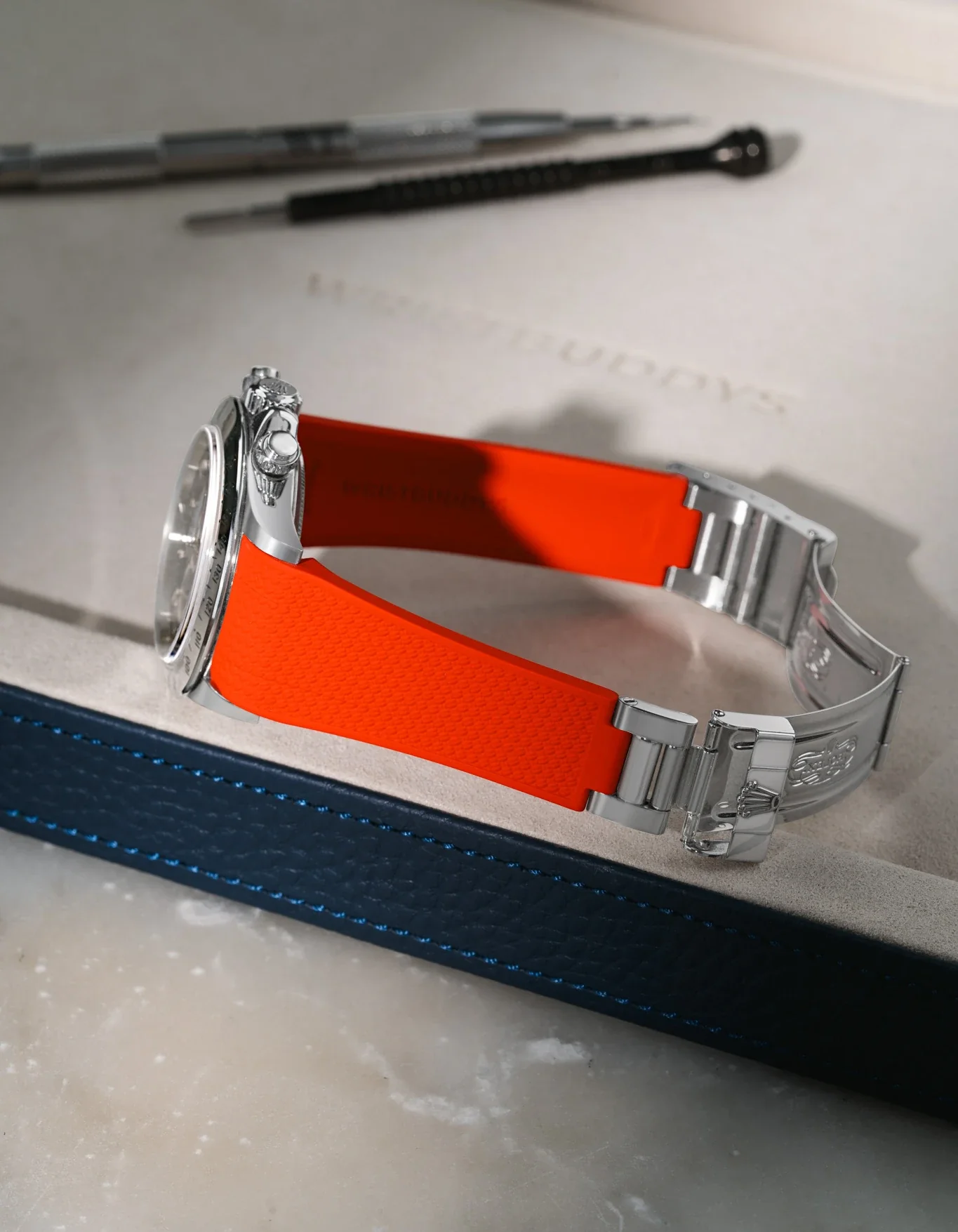 FKM Rubber Strap Integrated for Original Clasp - Rolex Daytona 16520 - Image 26