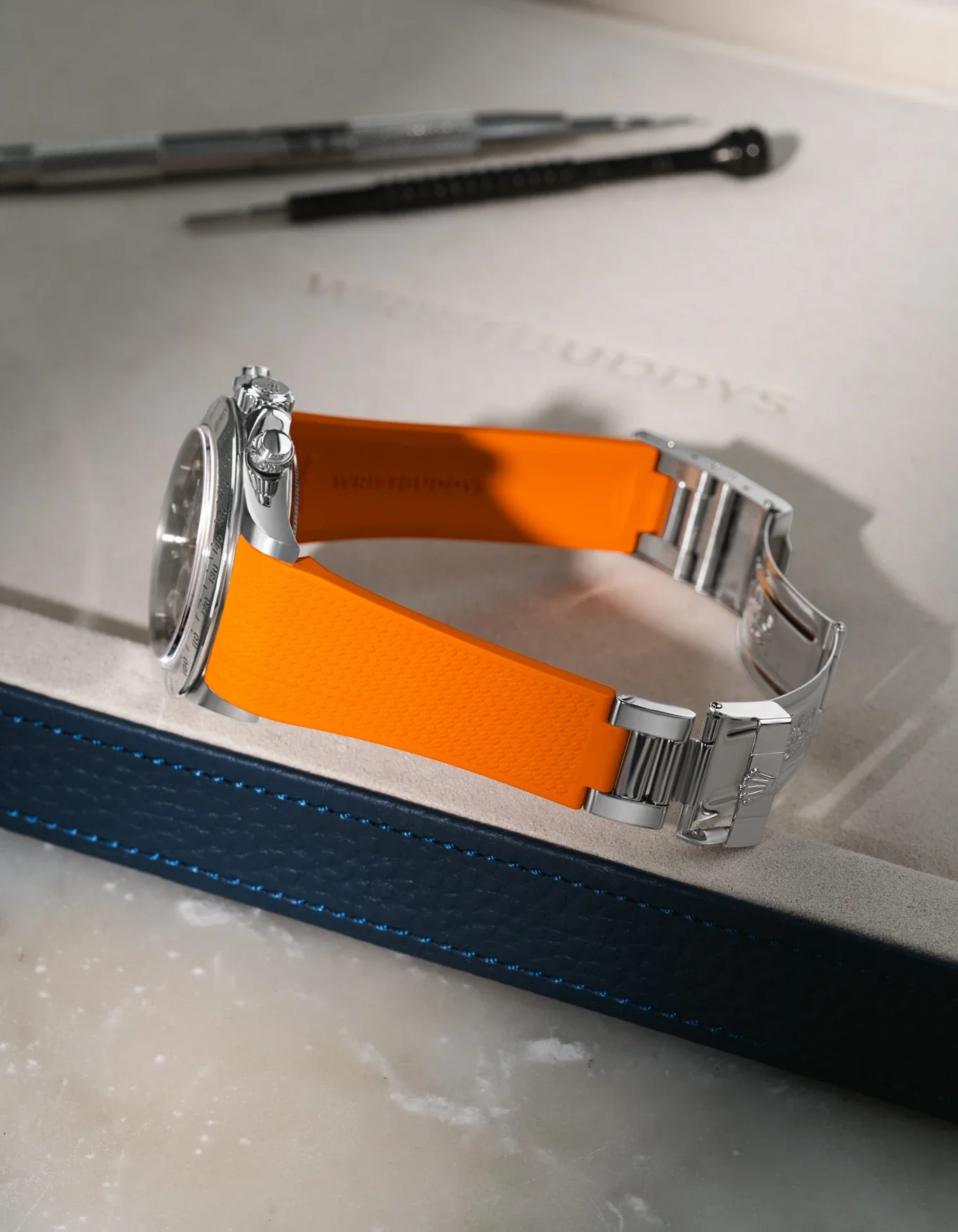 FKM Rubber Strap Integrated for Original Clasp - Rolex Daytona 16520 - Image 28