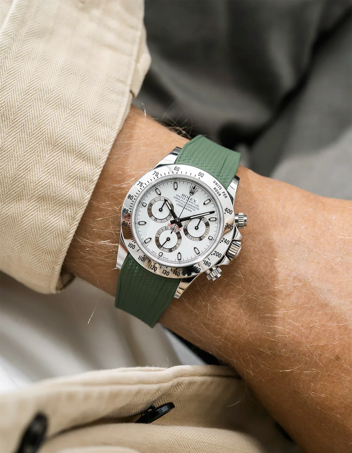 FKM Rubber Strap Integrated for Original Clasp - Rolex Daytona 16520 - Image 33