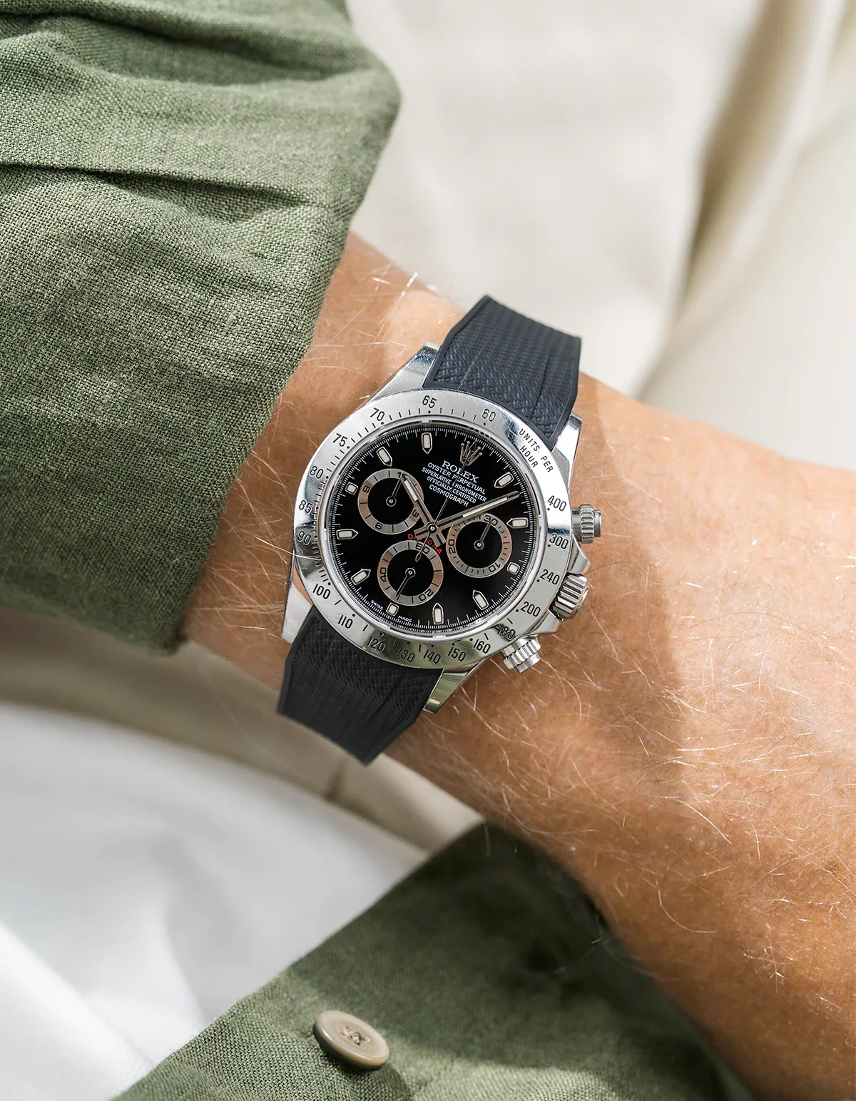 FKM Rubber Strap Integrated for Original Clasp - Rolex Daytona 16520 - Image 38