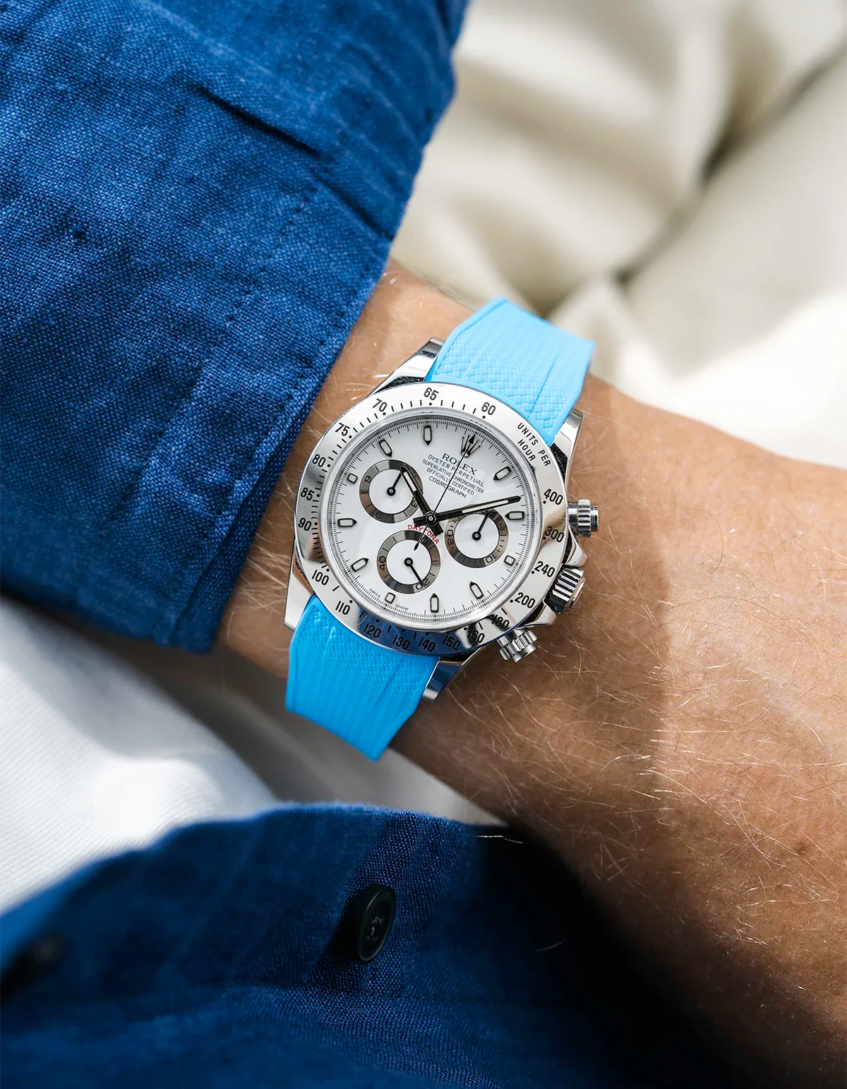 FKM Rubber Strap Integrated for Original Clasp - Rolex Daytona 16520 - Image 46