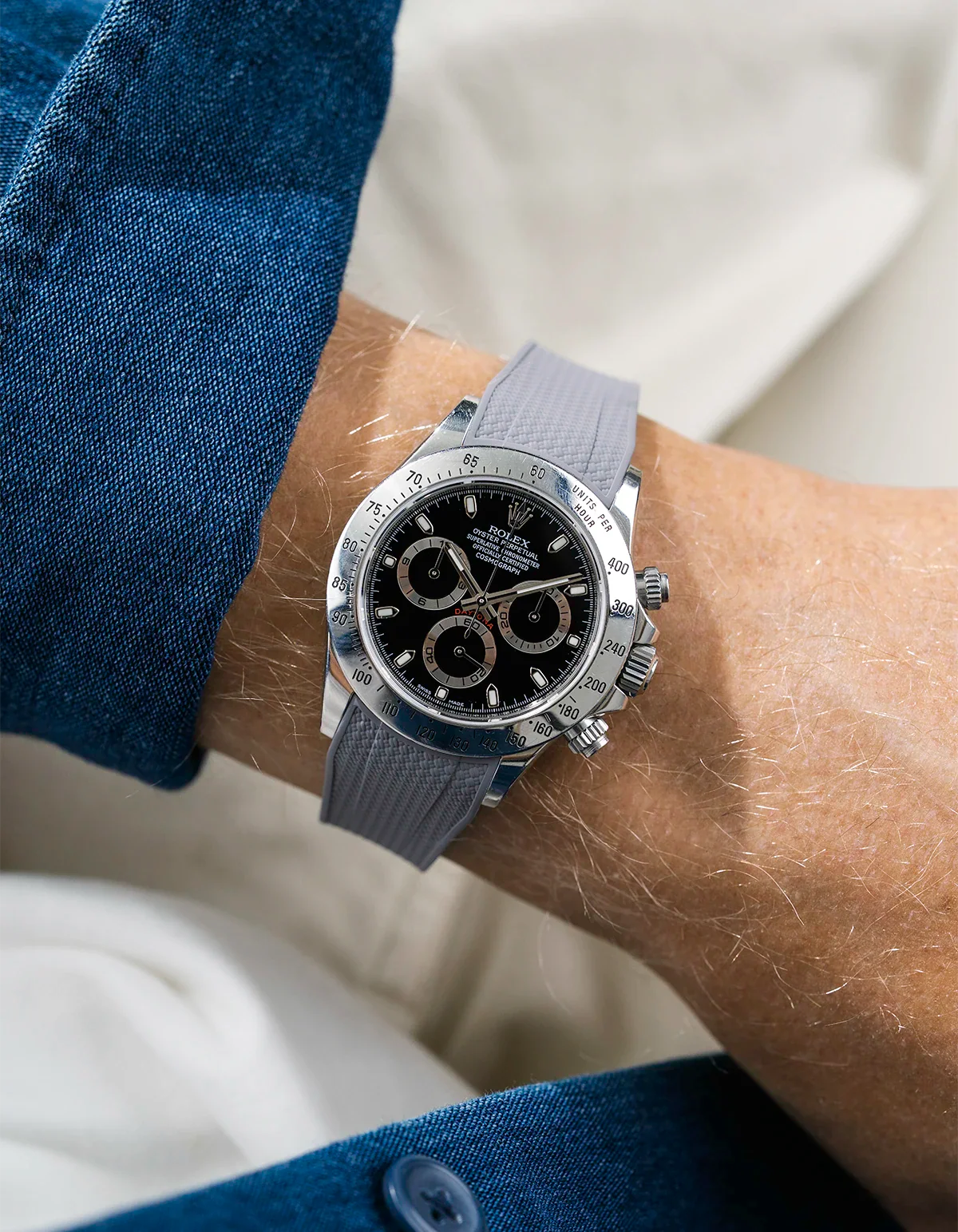 FKM Rubber Strap Integrated for Original Clasp - Rolex Daytona 16520 - Image 49