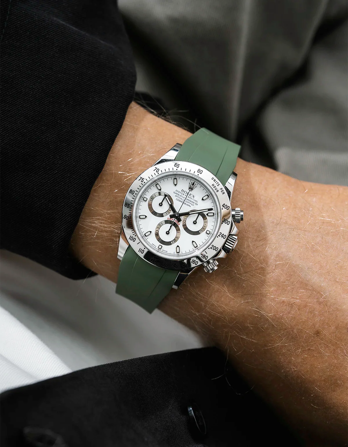 FKM Rubber Strap Integrated for Original Clasp - Rolex Daytona 16520 - Image 6