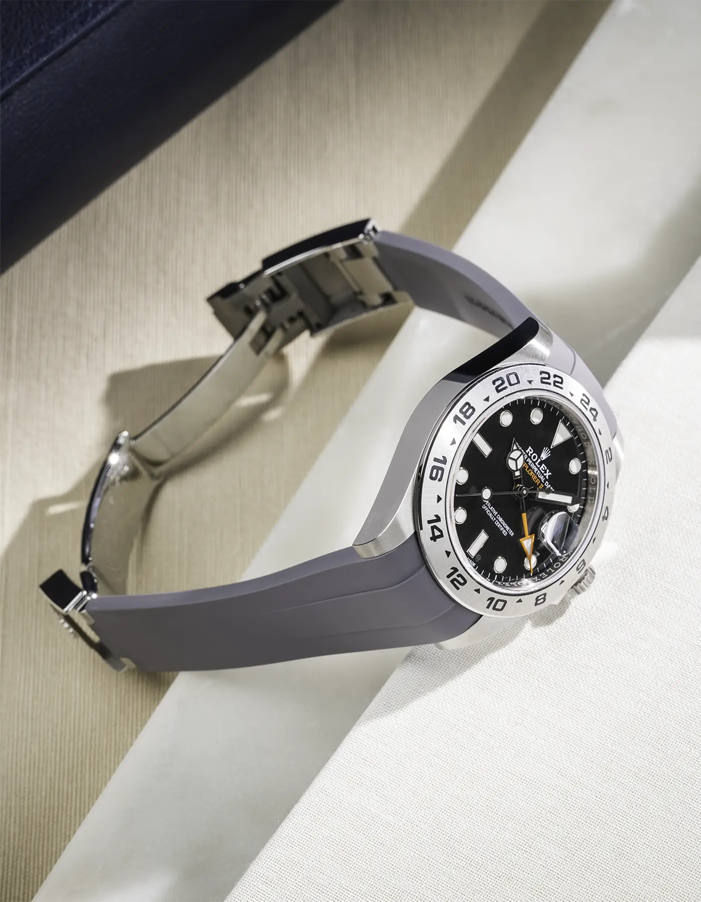 FKM Rubber Strap Integrated for Original Clasp - Rolex Explorer 216570 - Image 15