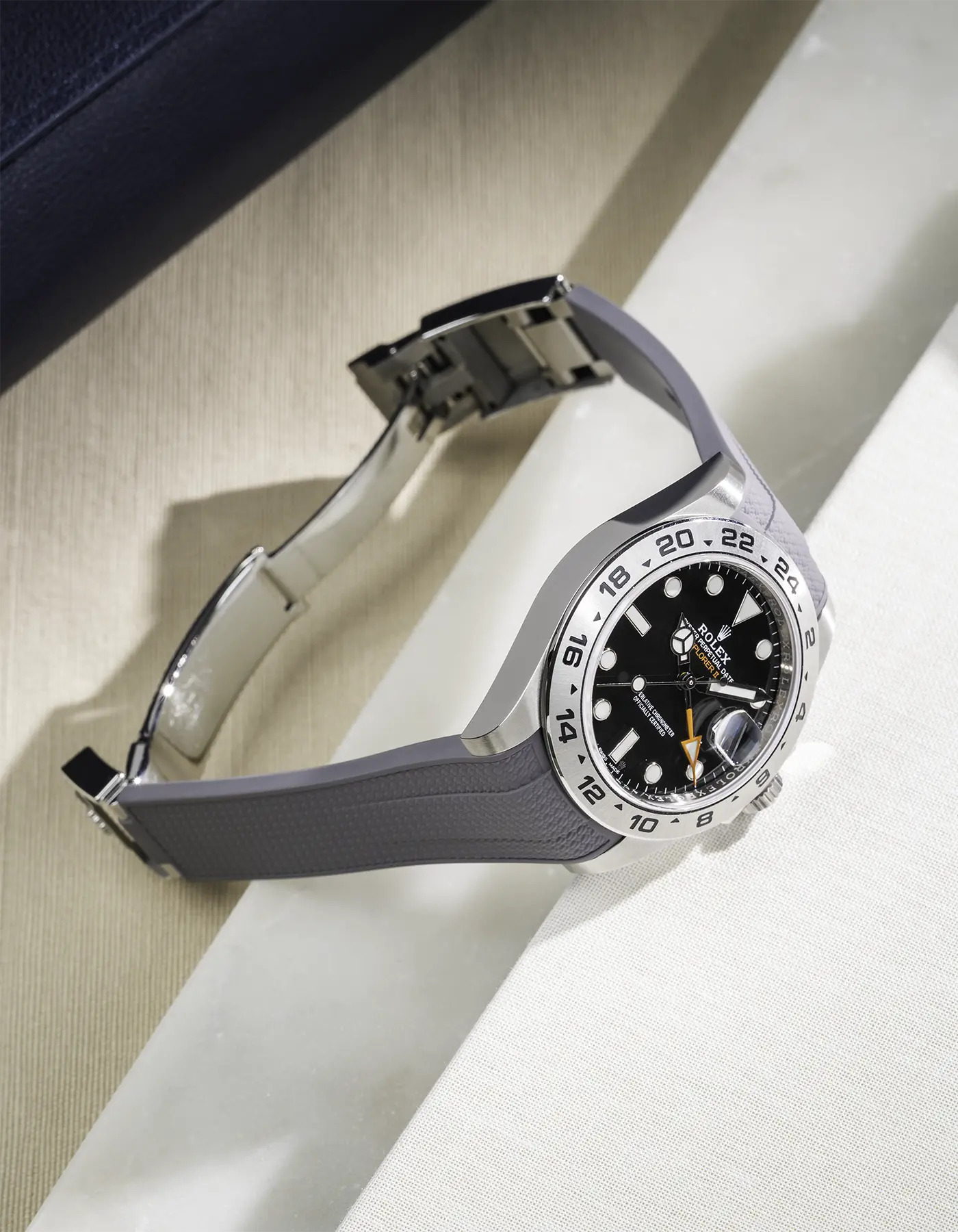 FKM Rubber Strap Integrated for Original Clasp - Rolex Explorer 216570 - Image 18