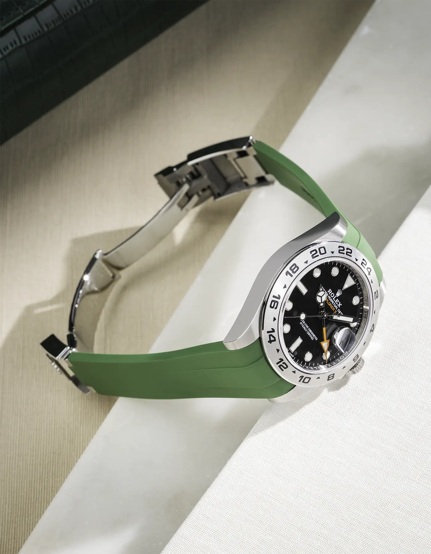 FKM Rubber Strap Integrated for Original Clasp - Rolex Explorer 216570 - Image 21