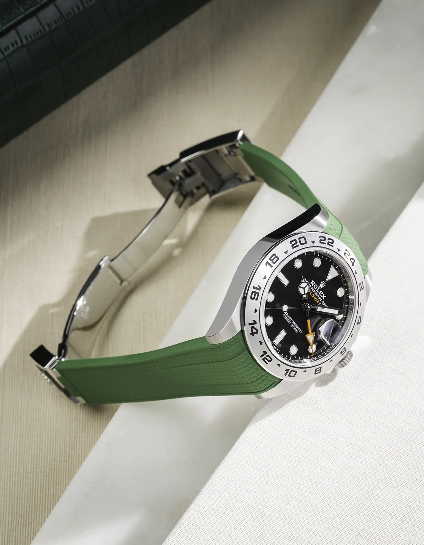 FKM Rubber Strap Integrated for Original Clasp - Rolex Explorer 216570 - Image 24