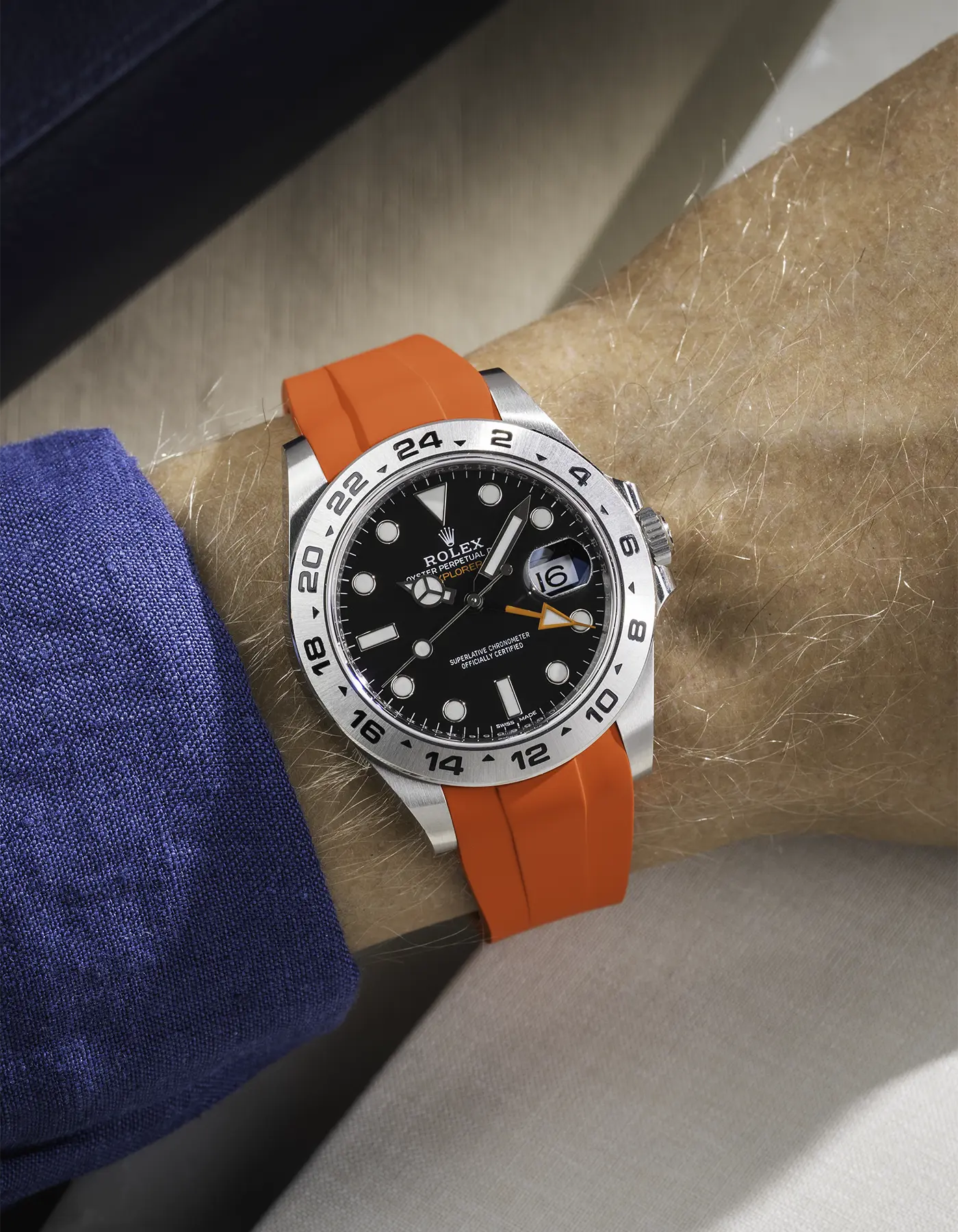 FKM Rubber Strap Integrated for Original Clasp - Rolex Explorer 216570 - Image 26